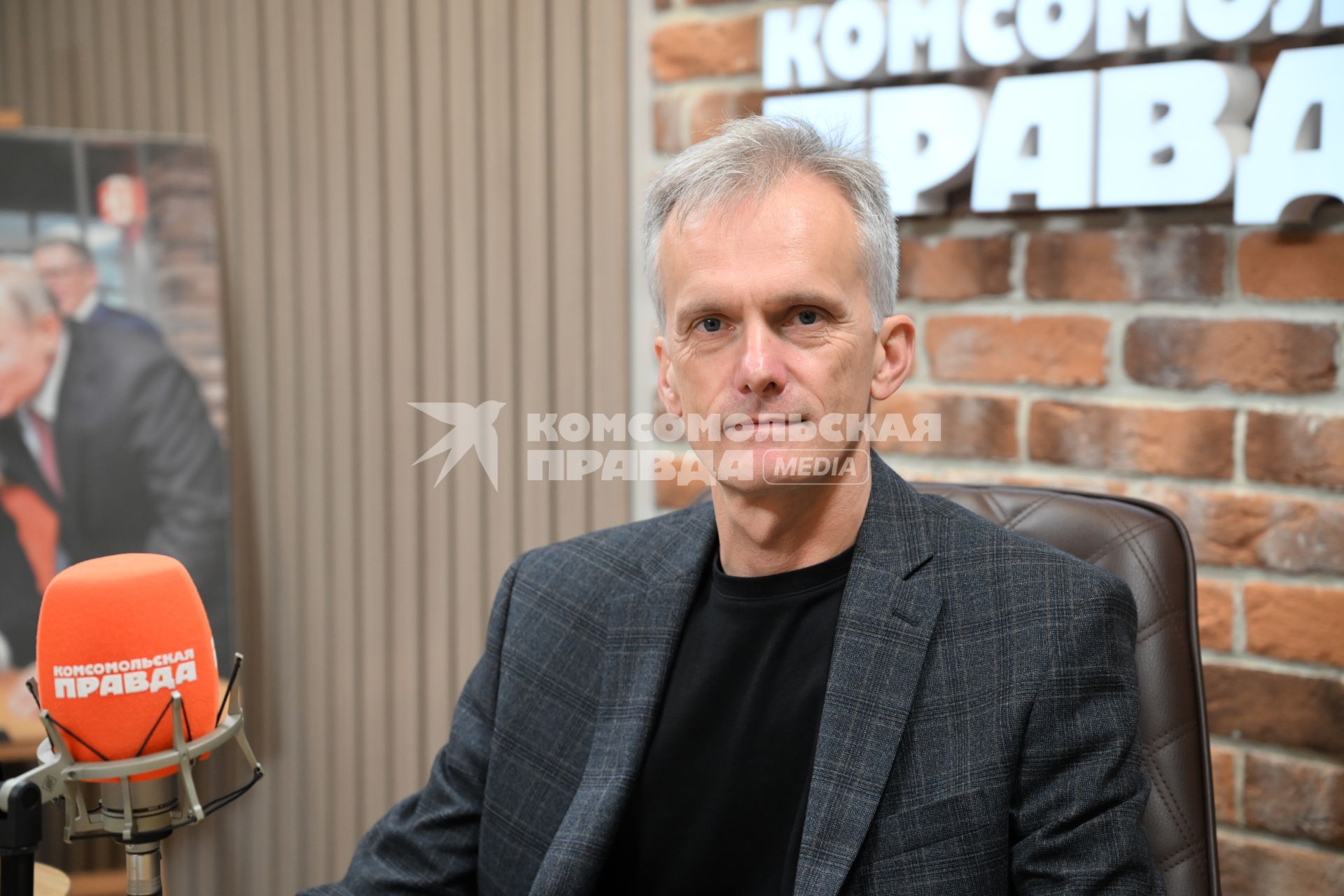 Сергей  Кайкин  на радиостанции Комсомольская правда\"