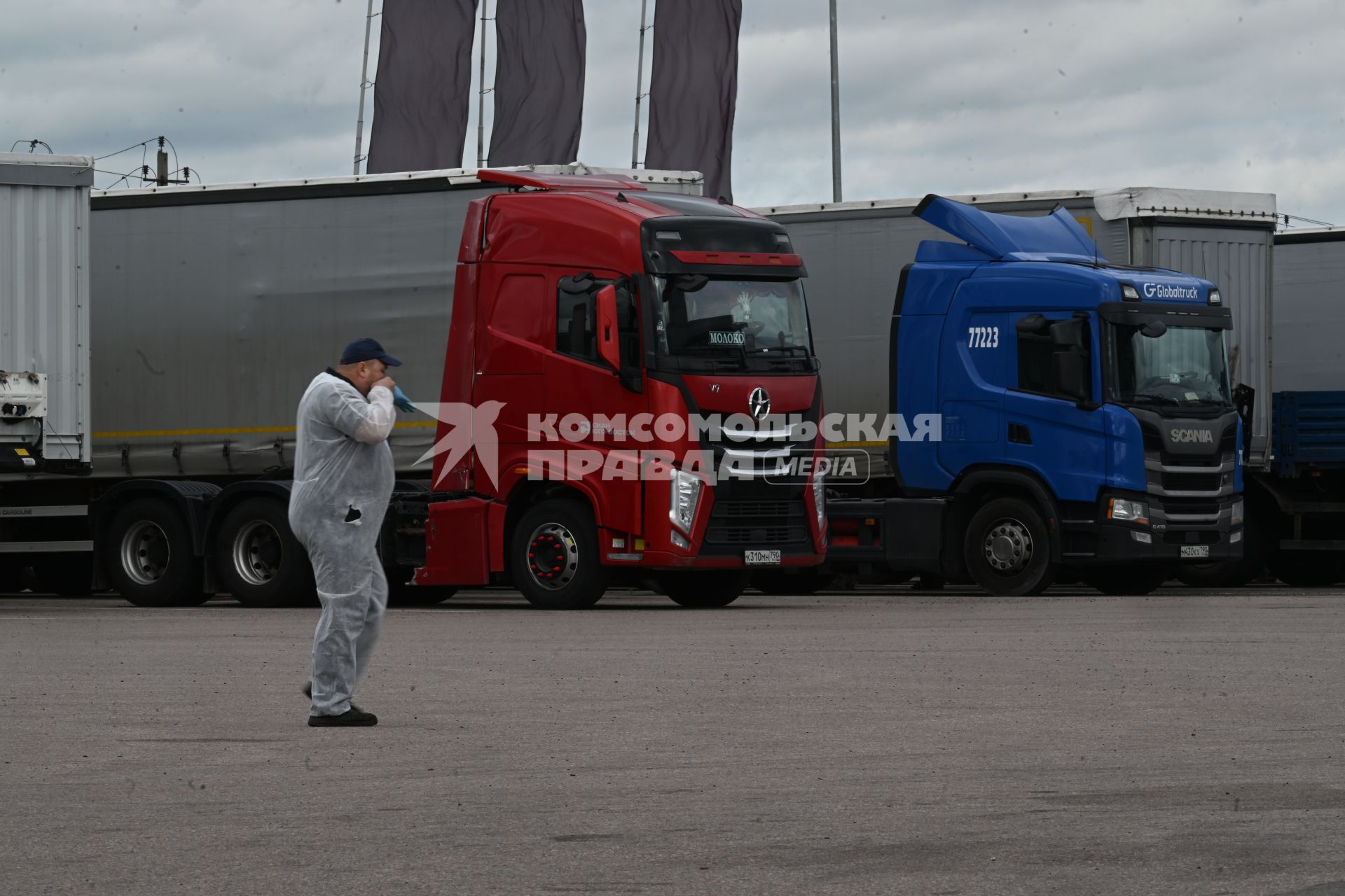 Досмотр цветочной продукции в зоне таможенного контроля в Химках