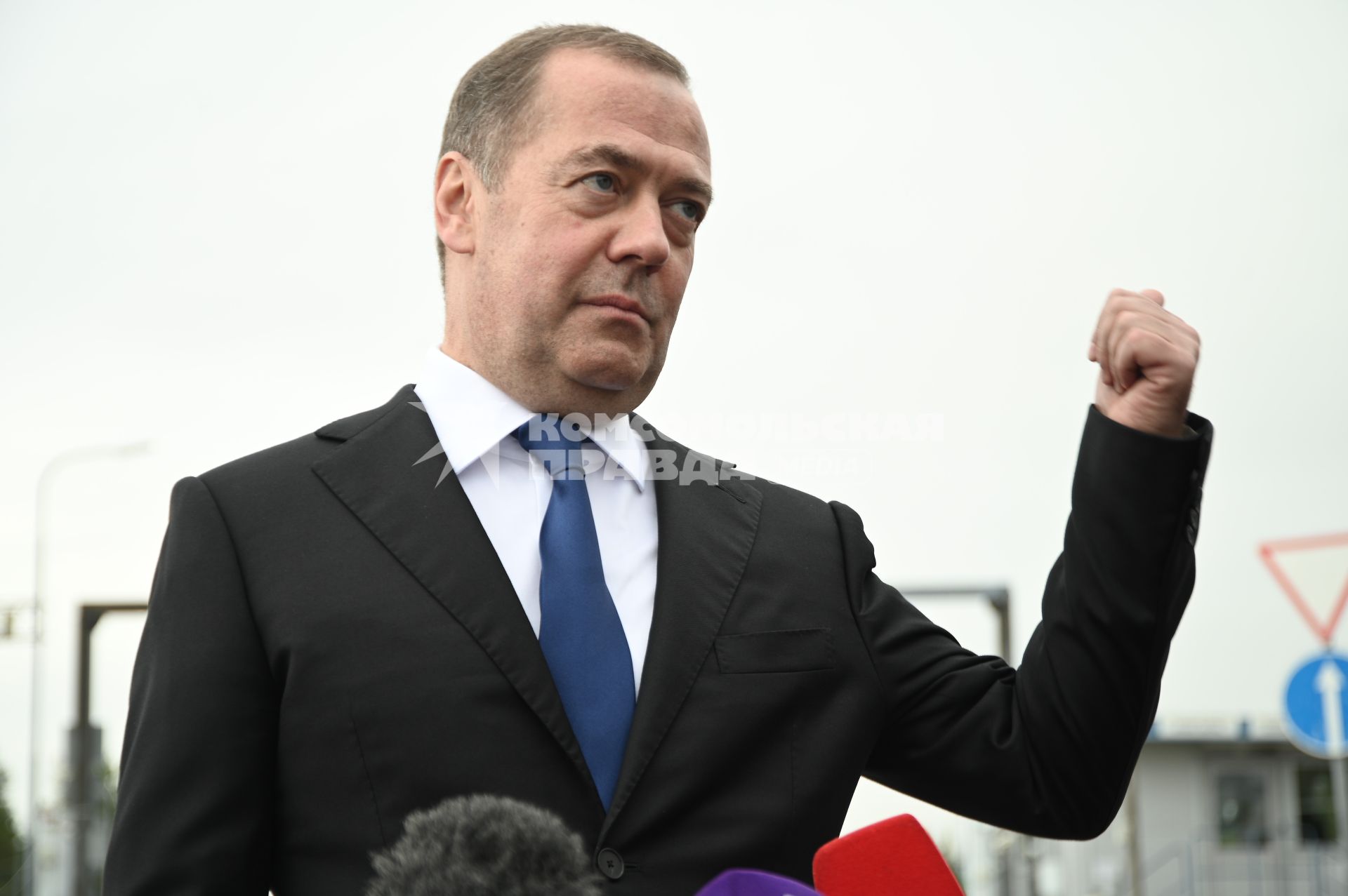 Визит Дмитрия Медведева на российско-финнскую границу