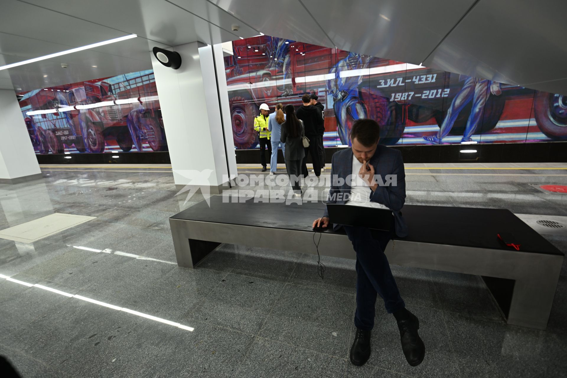 Открытие станции ЗИЛ\" Троицкой линии Московского метрополитена