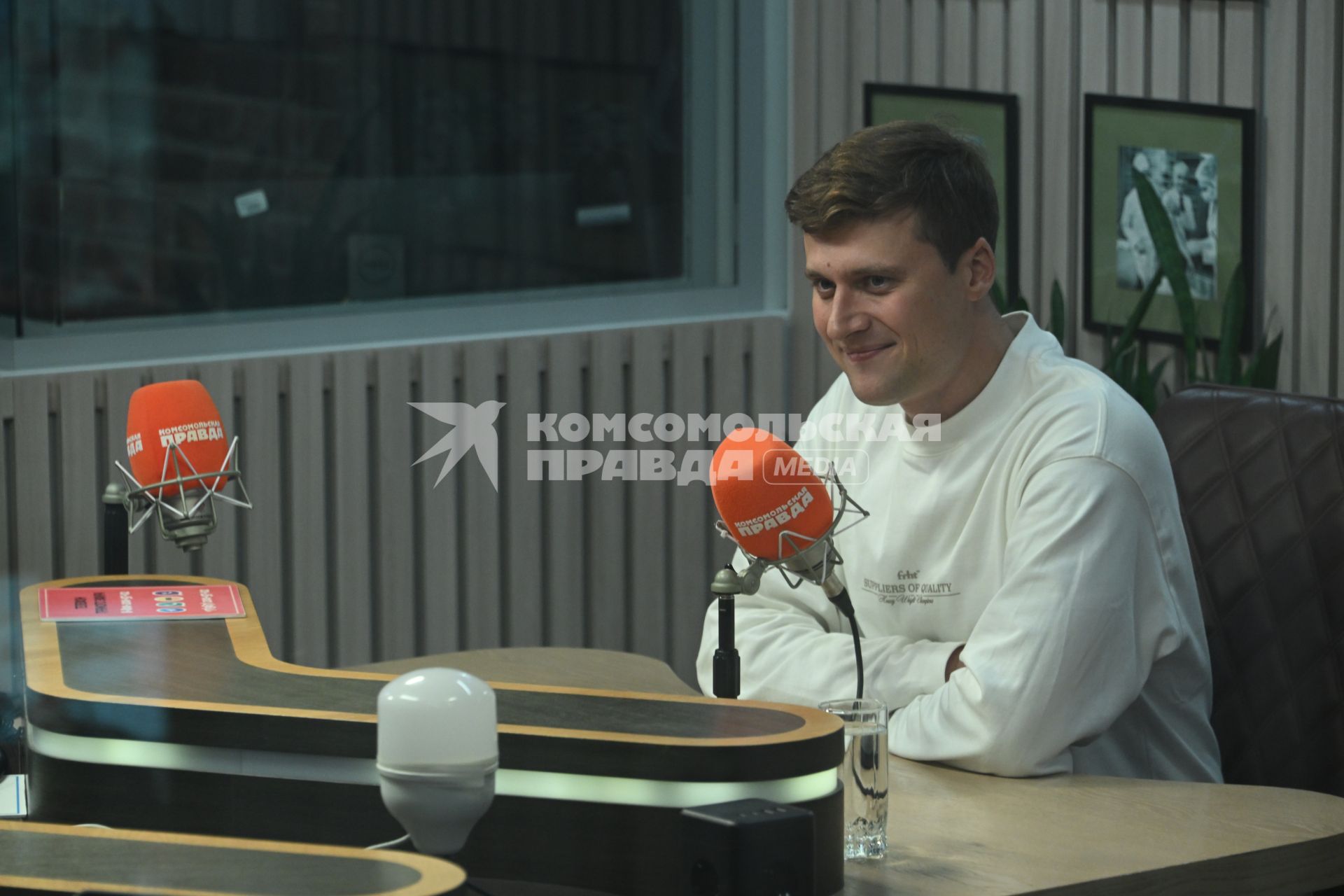 Александр Энберт на радиостанции Комсомольская правда\"