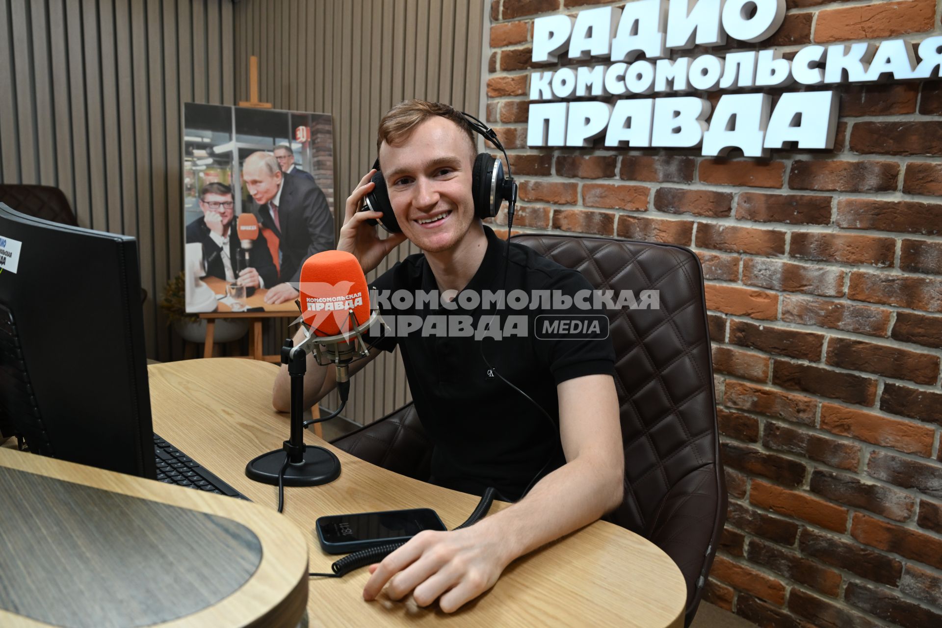Александр Мальцев на радиостанции \"Комсомольская правда\"