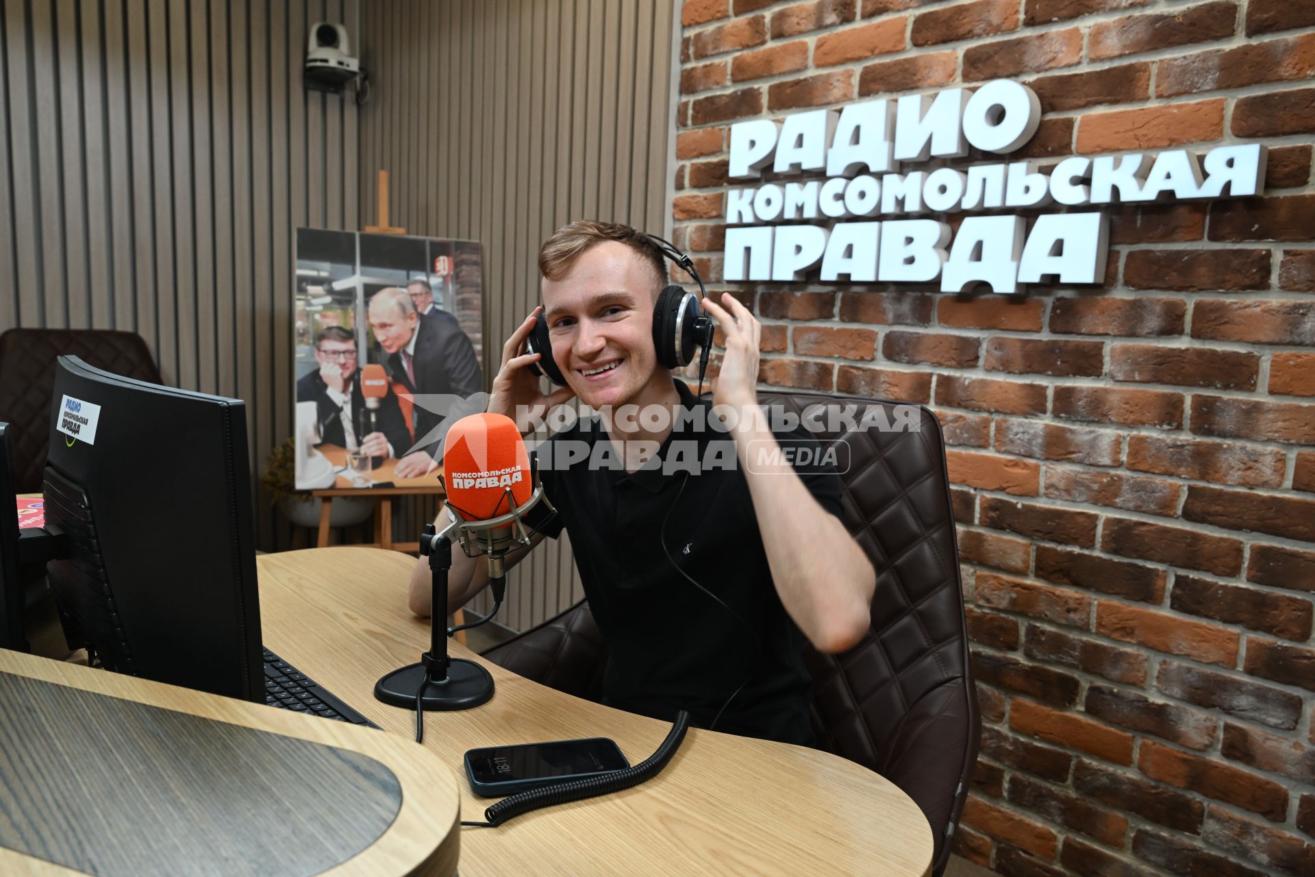 Александр Мальцев на радиостанции \"Комсомольская правда\"