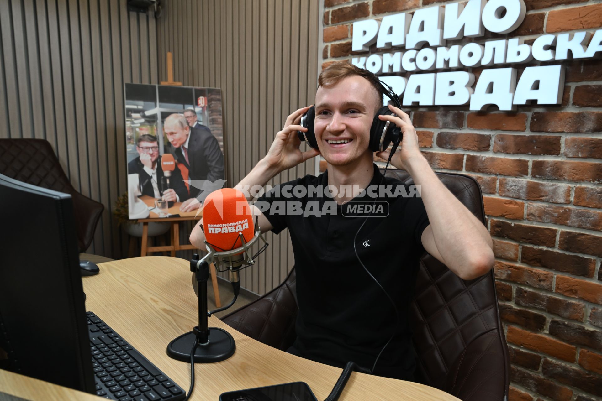 Александр Мальцев на радиостанции \"Комсомольская правда\"