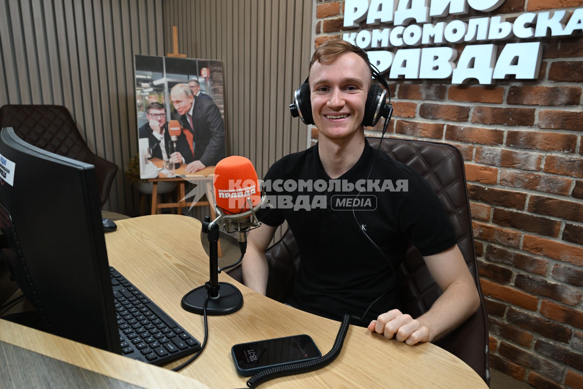 Александр Мальцев на радиостанции \"Комсомольская правда\"