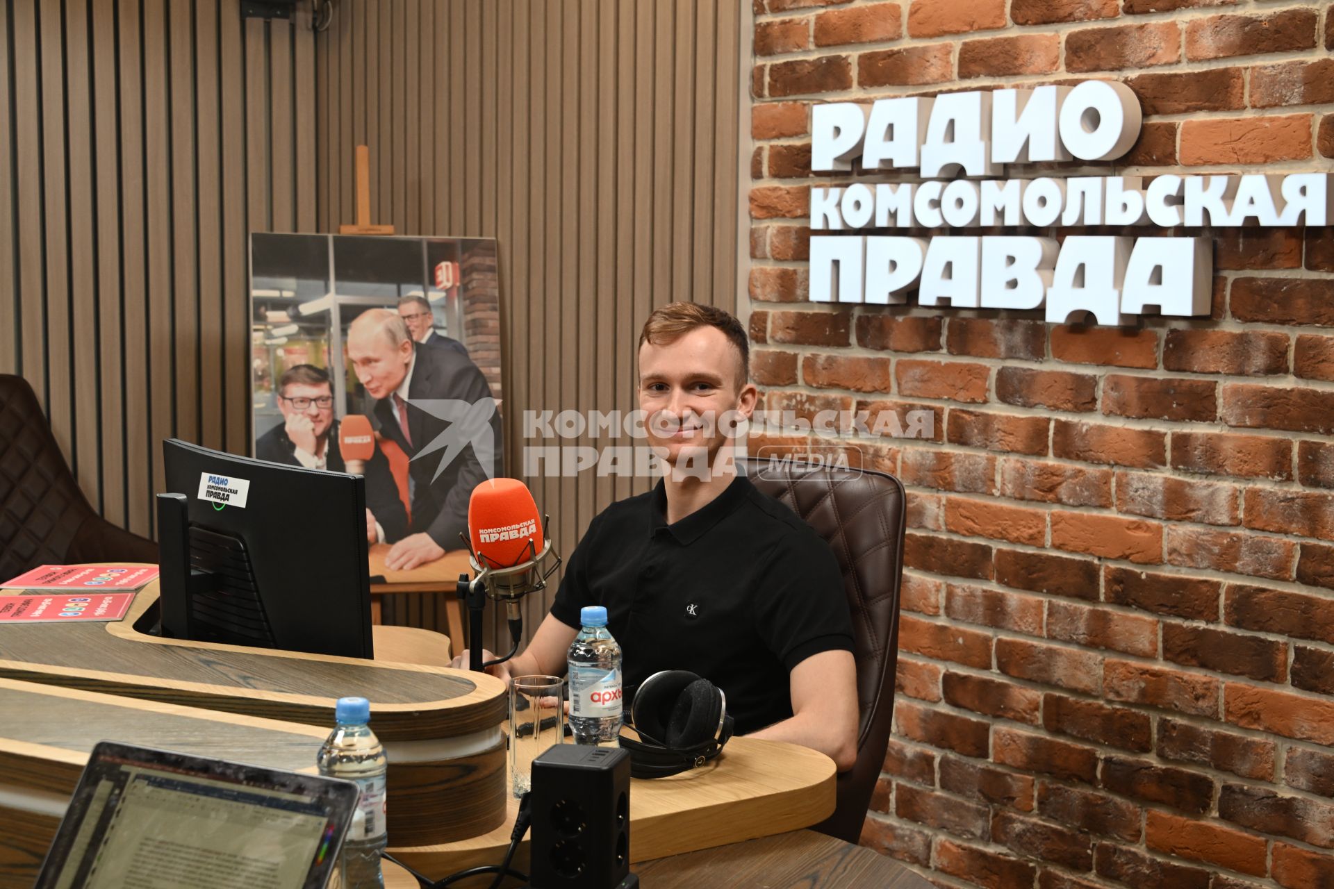 Александр Мальцев на радиостанции \"Комсомольская правда\"