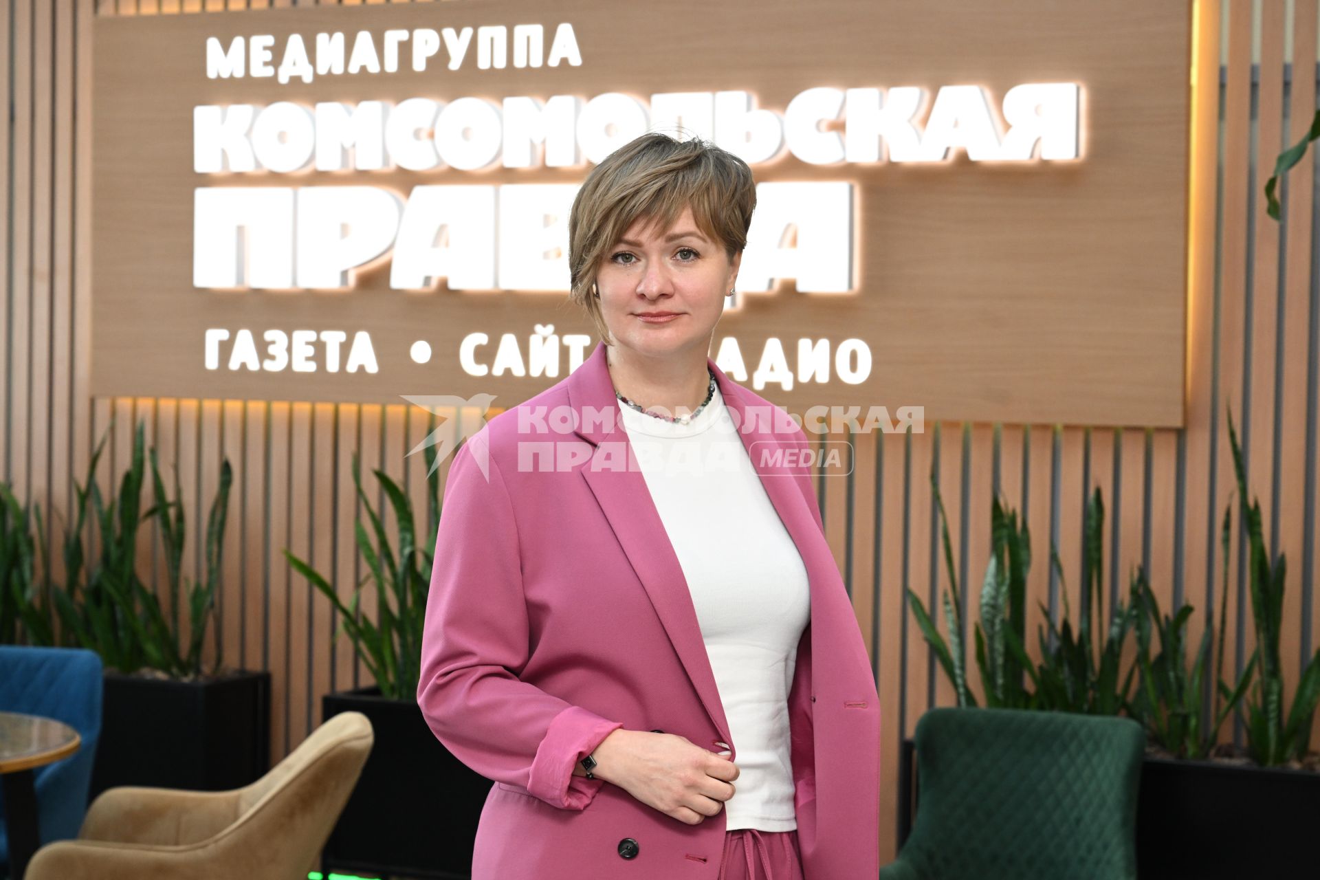 Мария Тимачева в редакции \"Комсомольской правды\"
