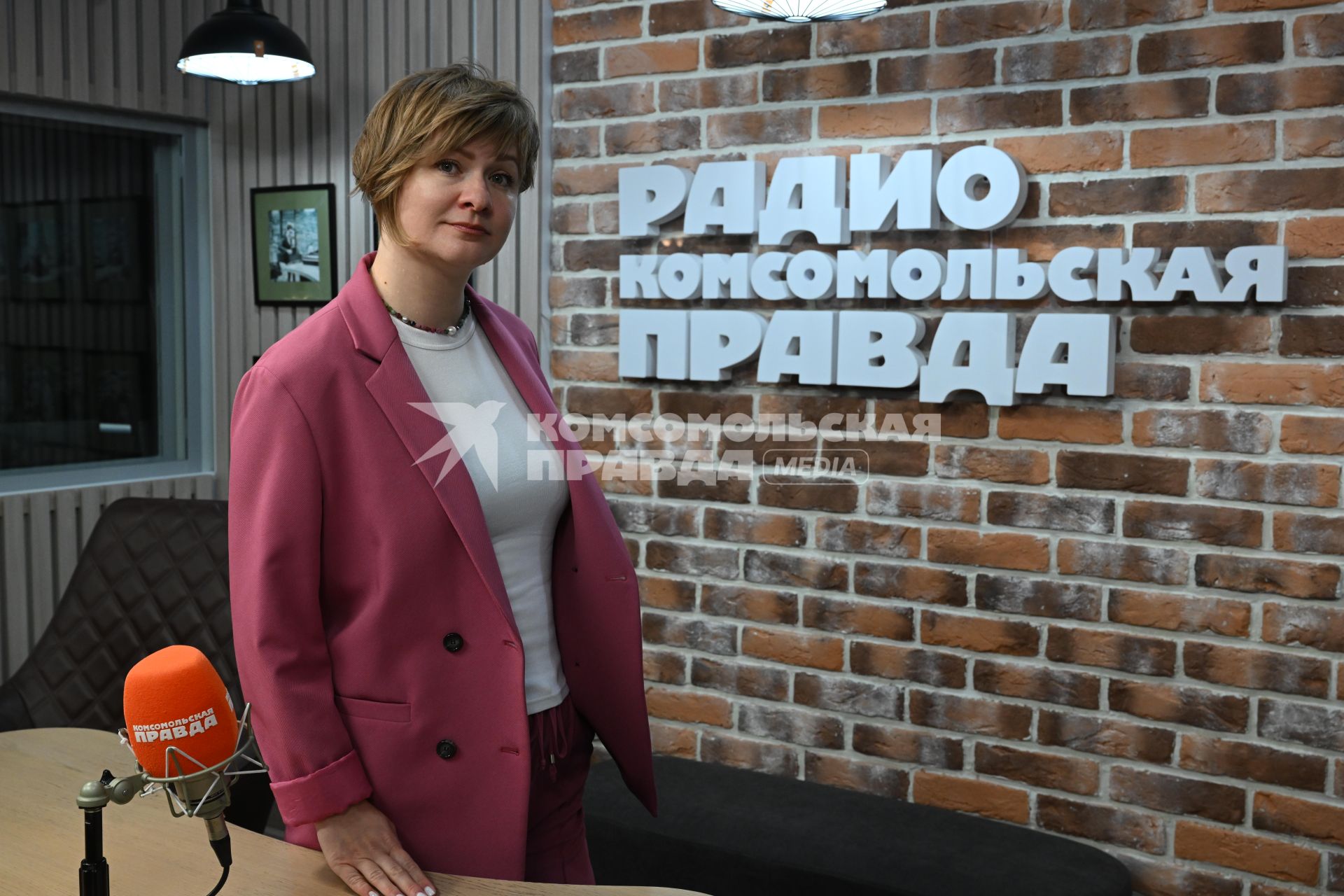 Мария Тимачева на радиостанции \"Комсомольская правда\"