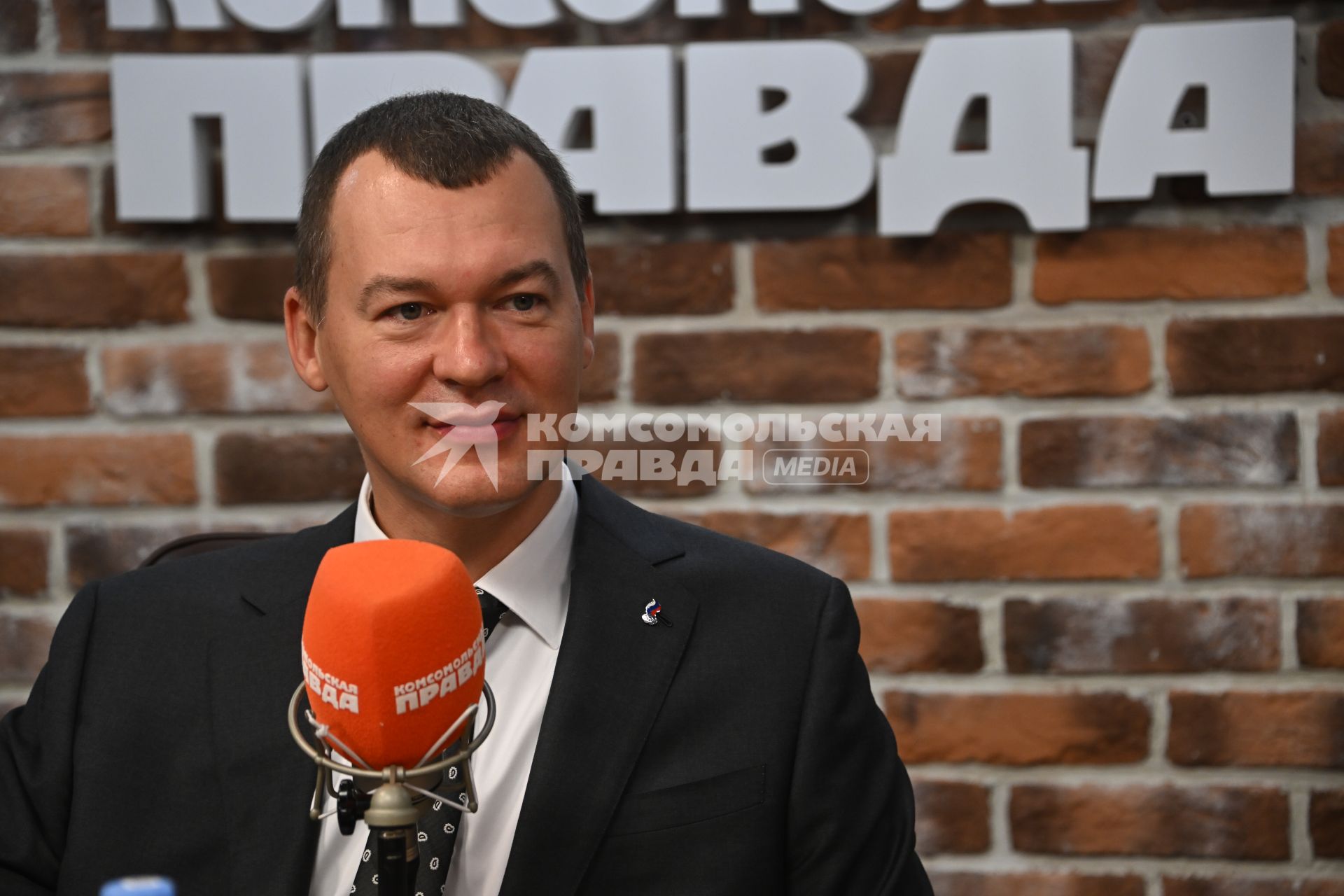 Михаил Дегтярев  на радиостанции Комсомольская правда\"