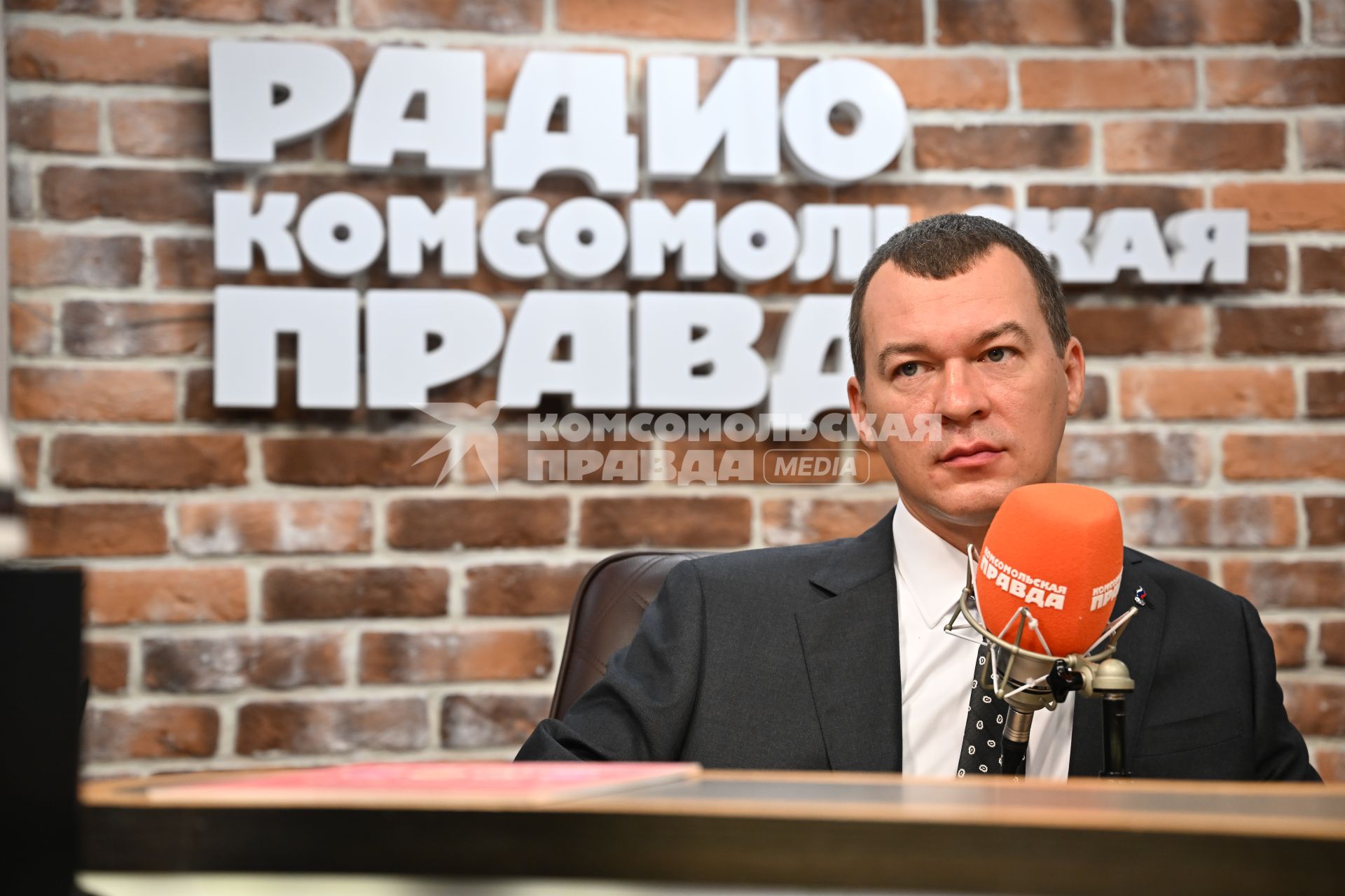 Михаил Дегтярев  на радиостанции Комсомольская правда\"