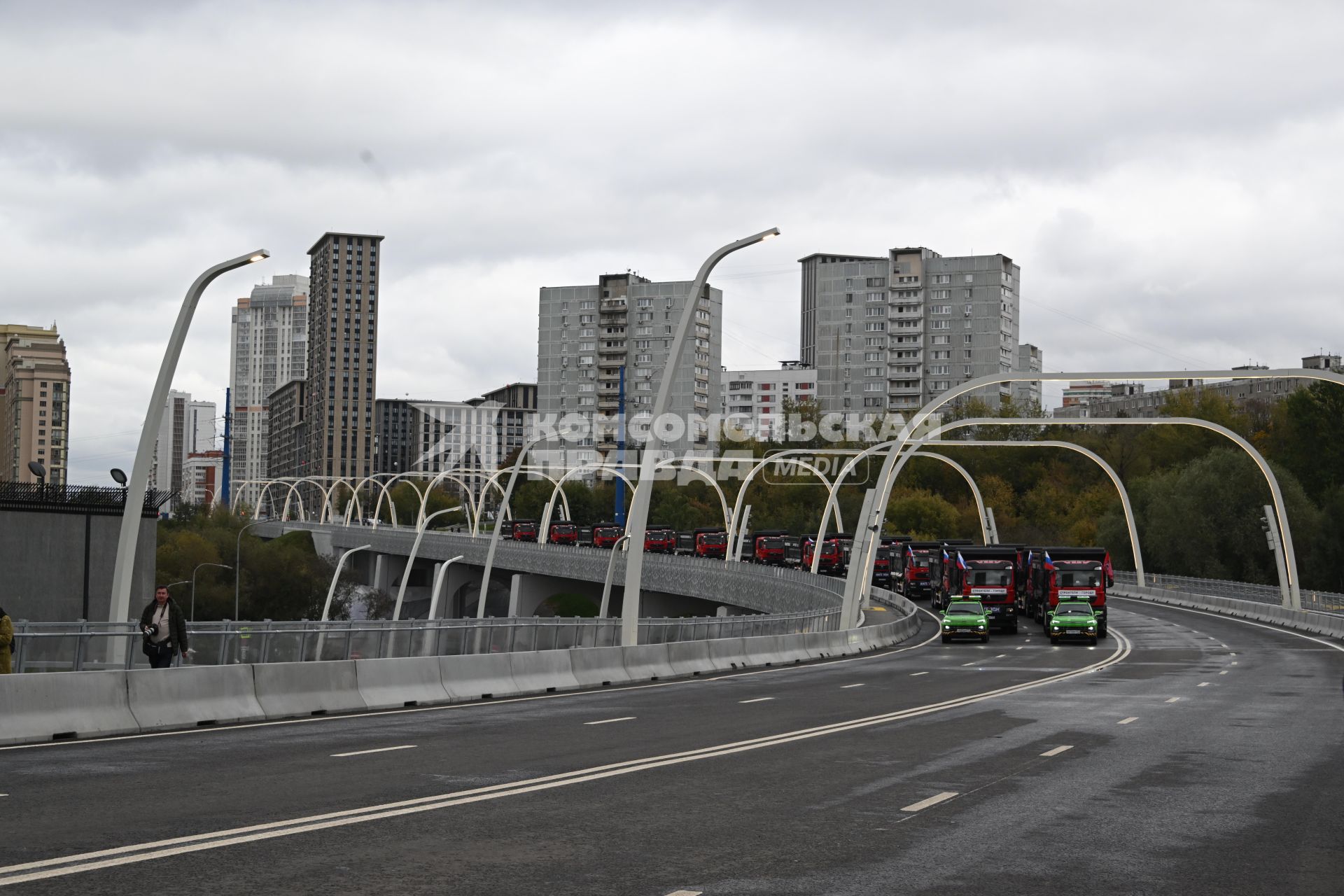 Открытие участка автодороги в Раменках