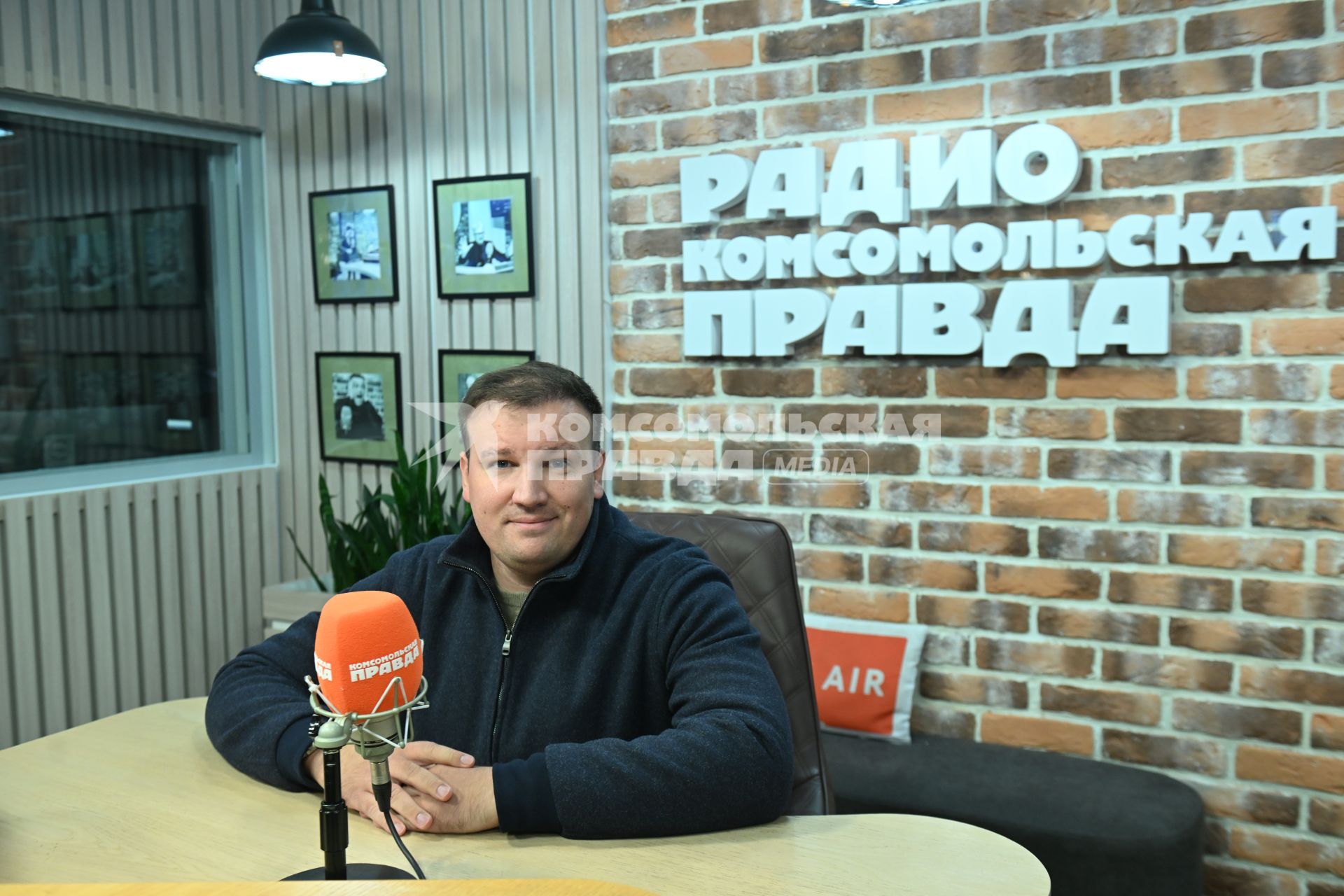 Михаил Звинчук на радиостанции \"Комсомольская правда\"