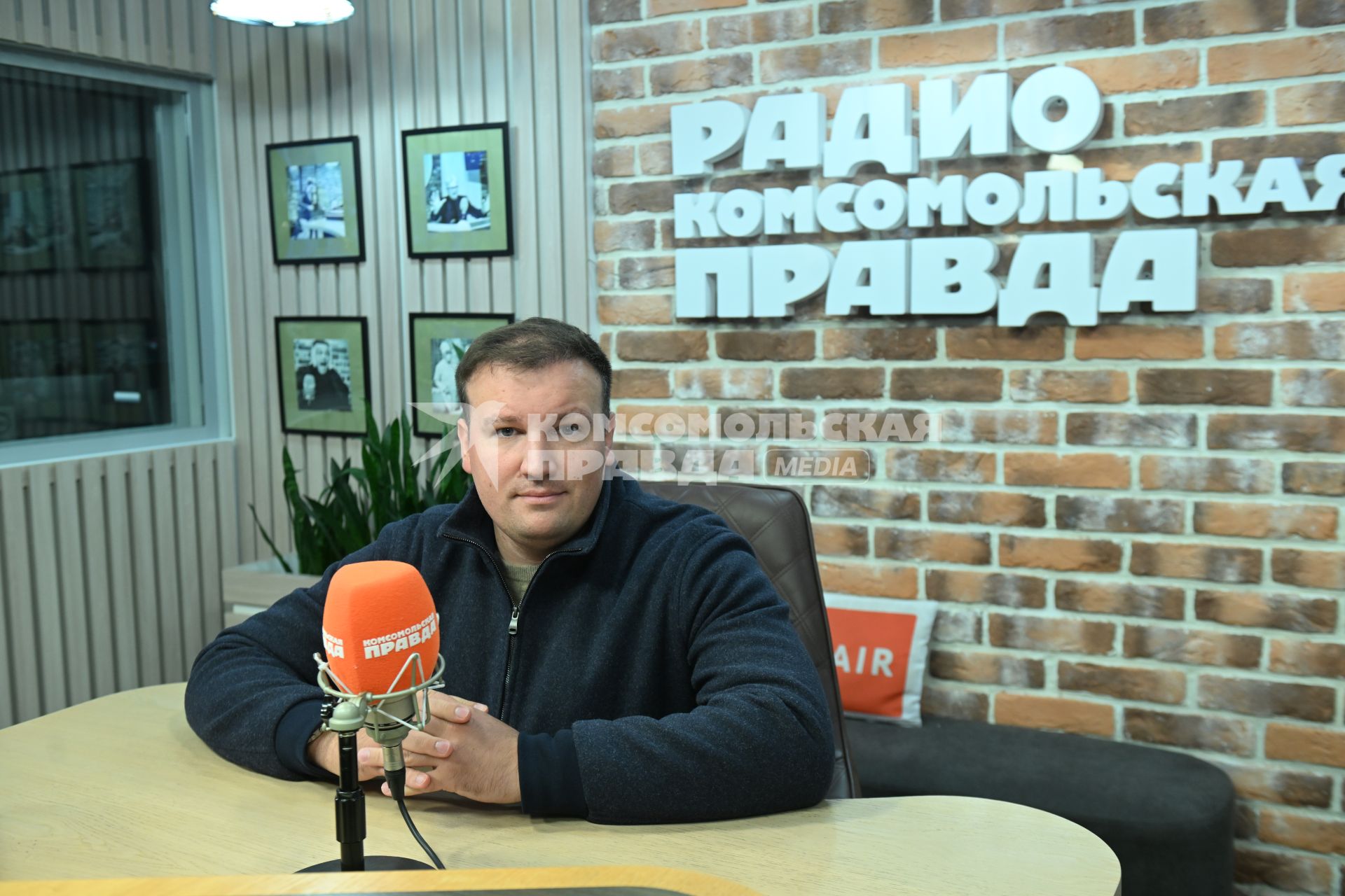 Михаил Звинчук на радиостанции \"Комсомольская правда\"