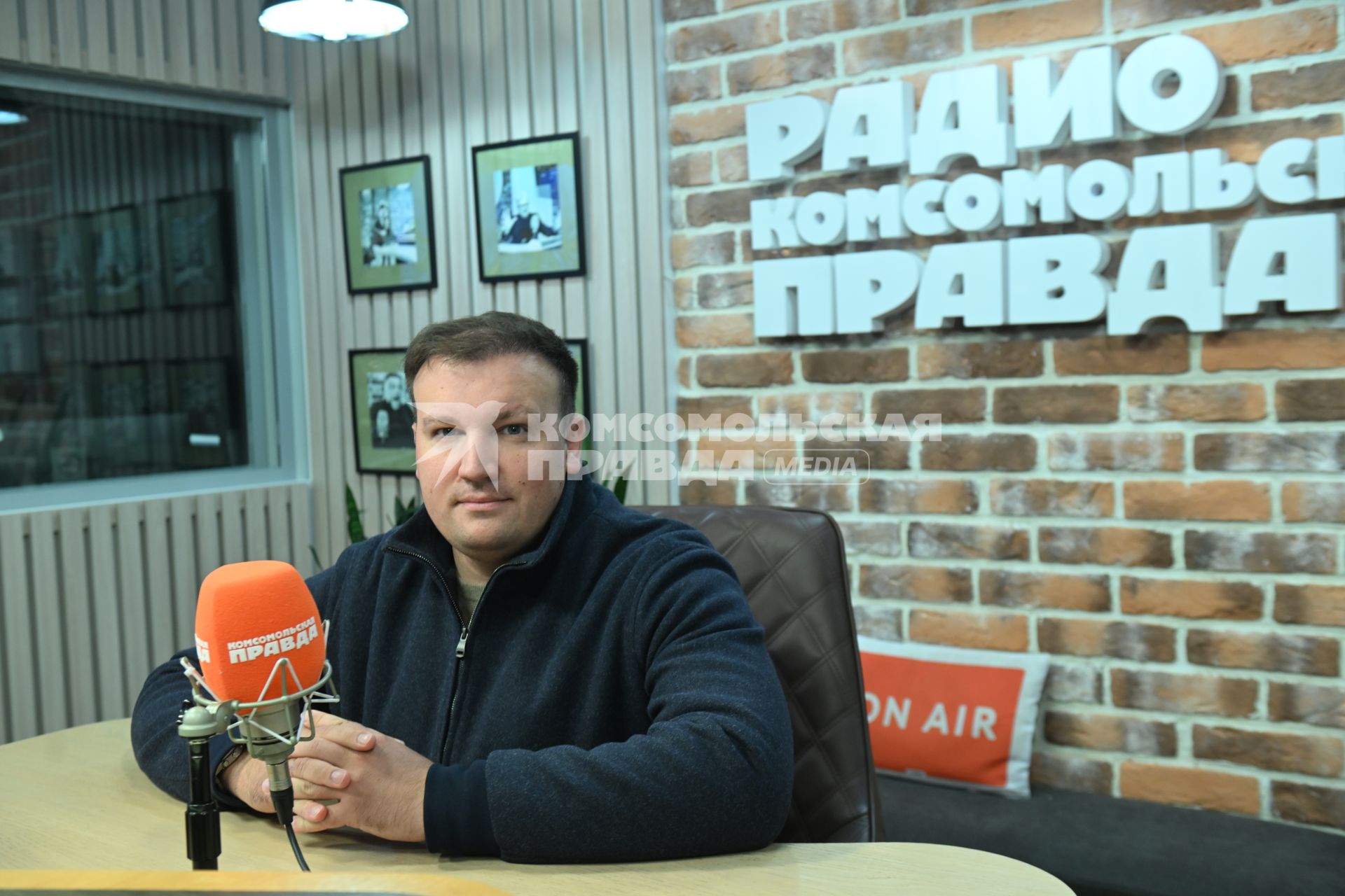 Михаил Звинчук на радиостанции \"Комсомольская правда\"
