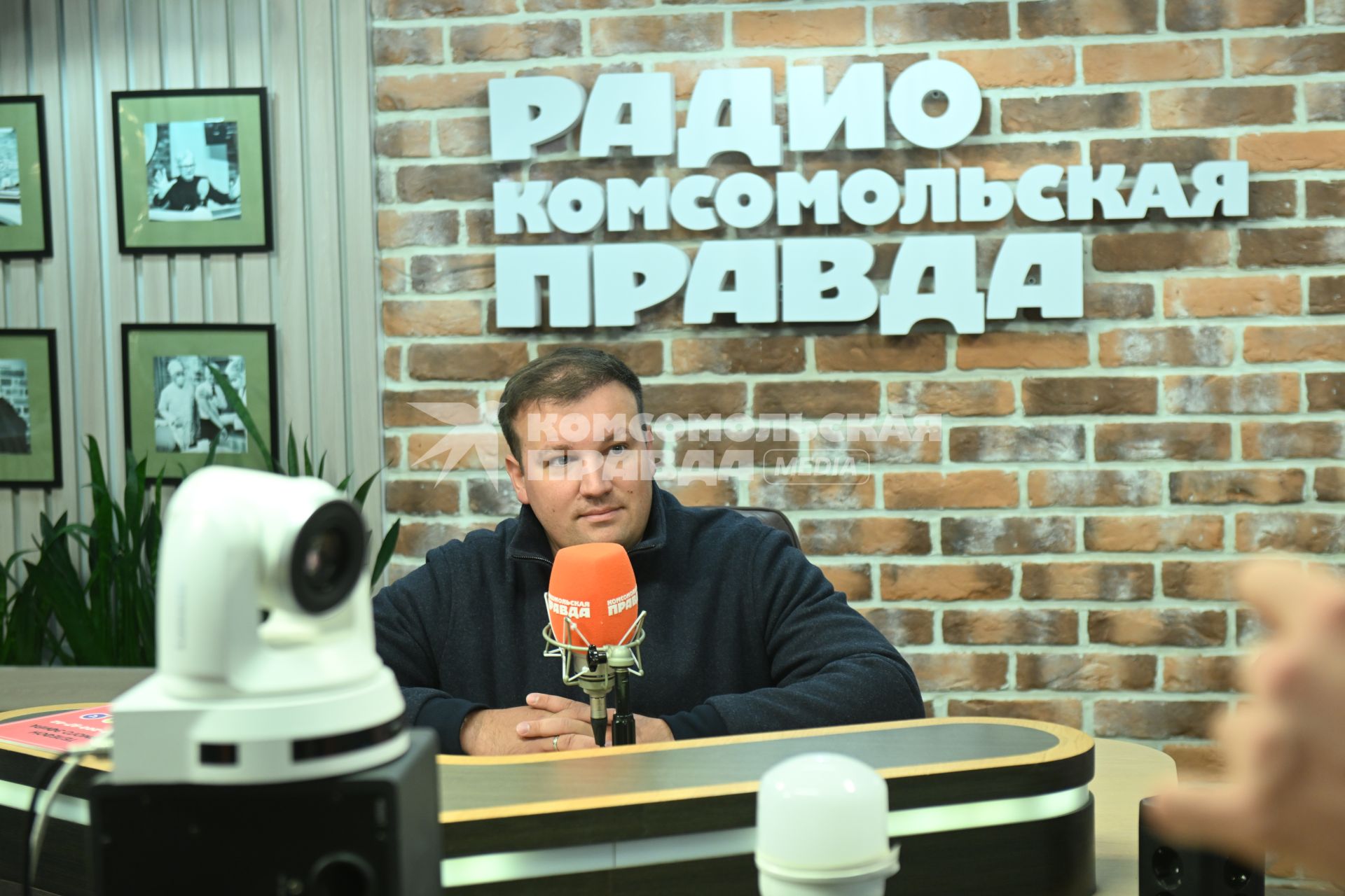 Михаил Звинчук на радиостанции \"Комсомольская правда\"