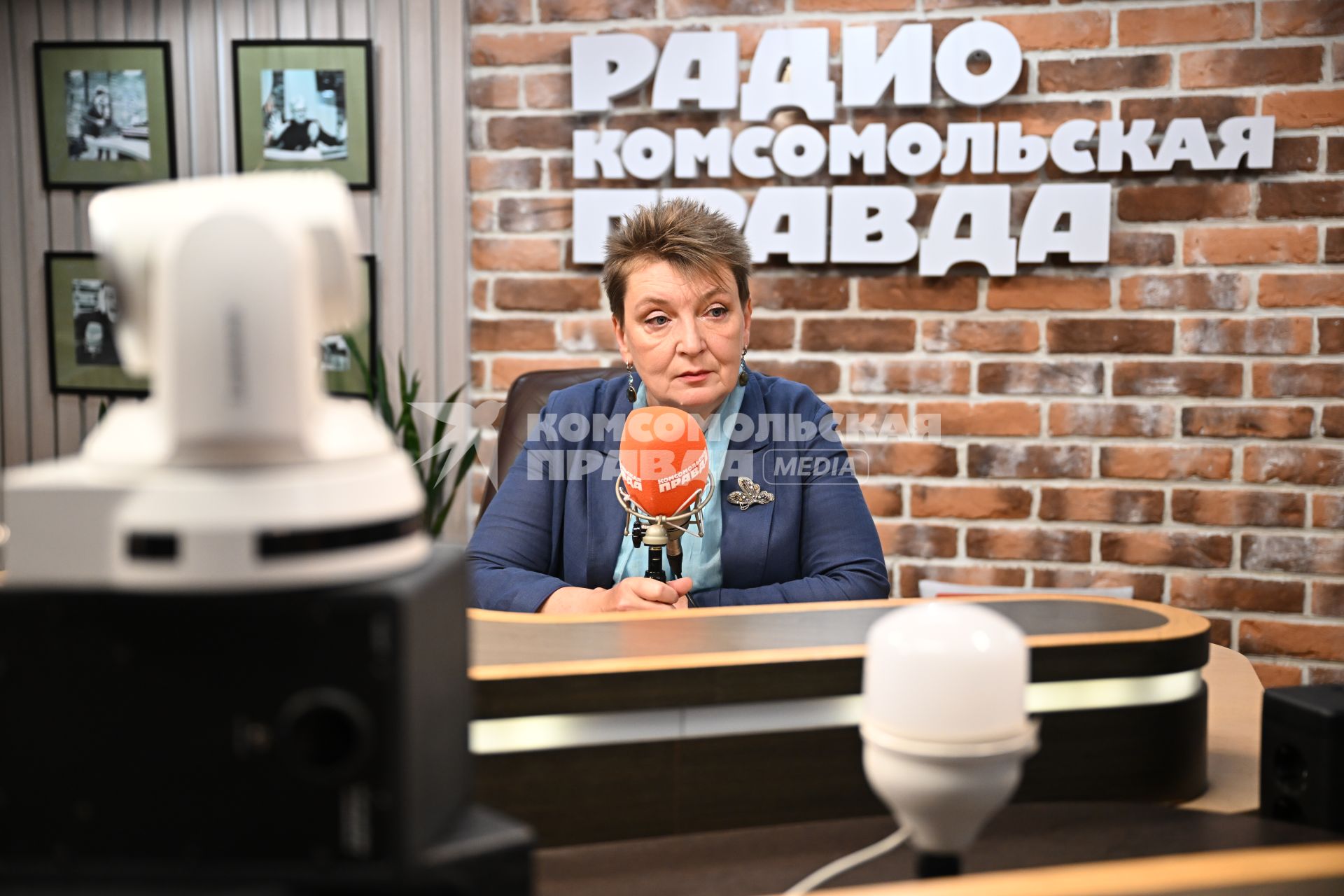 Мария Лагарькова на радиостанции \"Комсомольская правда\"