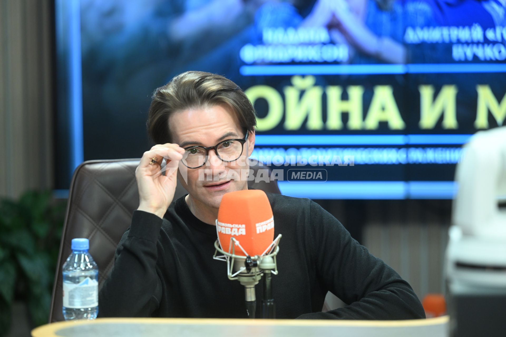 Владек Дарман на радиостанции \"Комсомольская правда\"