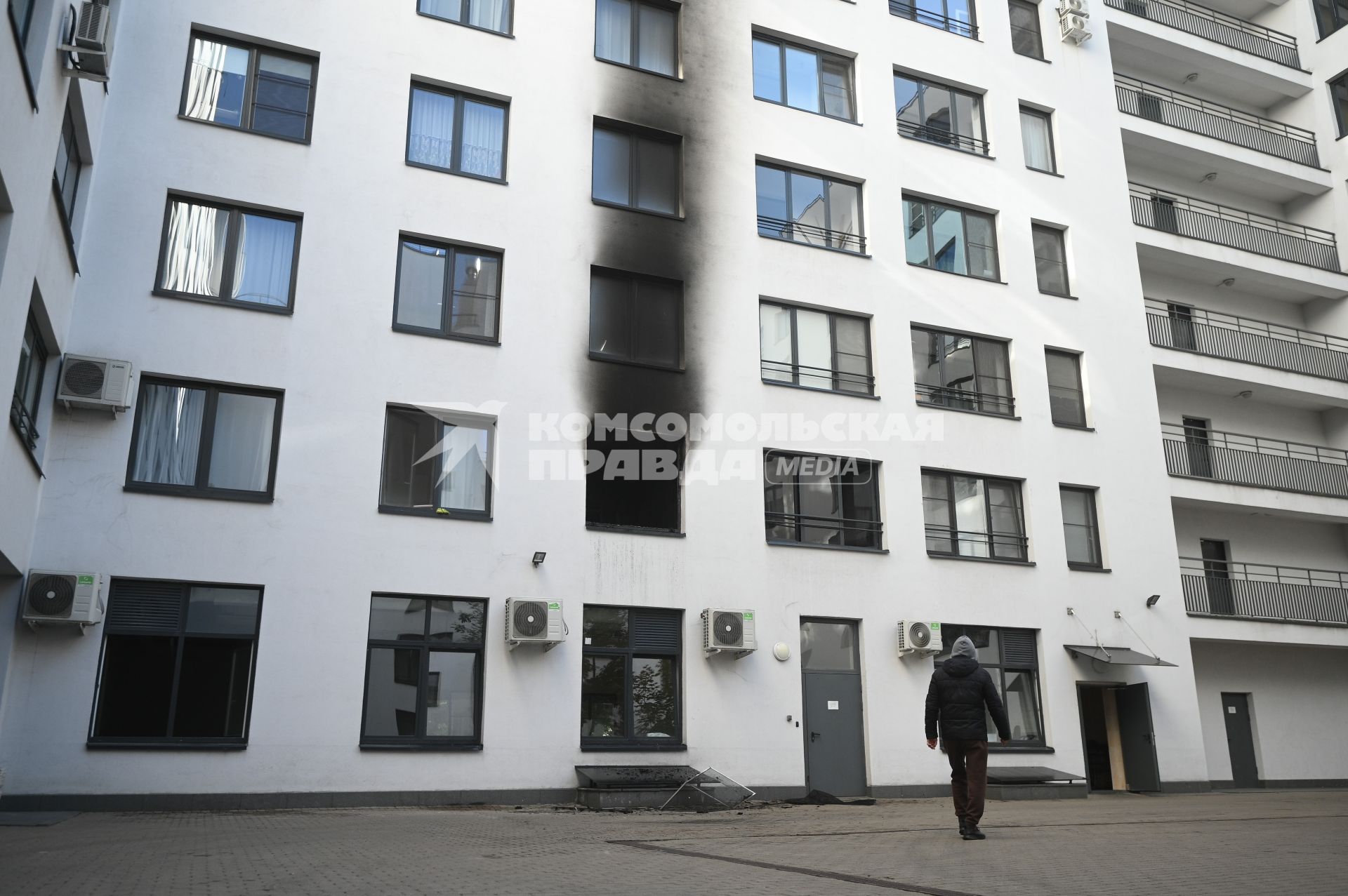 Обстановка на месте убийства архитектора Александра Супоницкого в Санкт-Петербурге