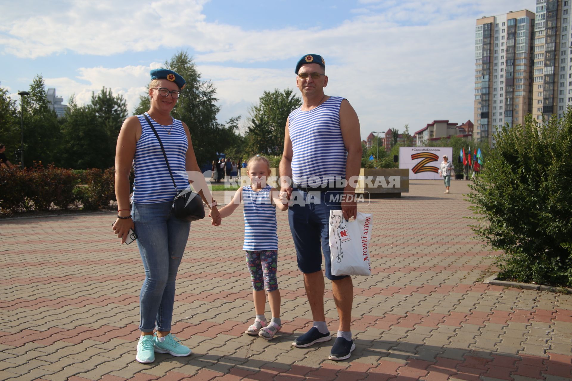 Празднование дня ВДВ в Красноярске