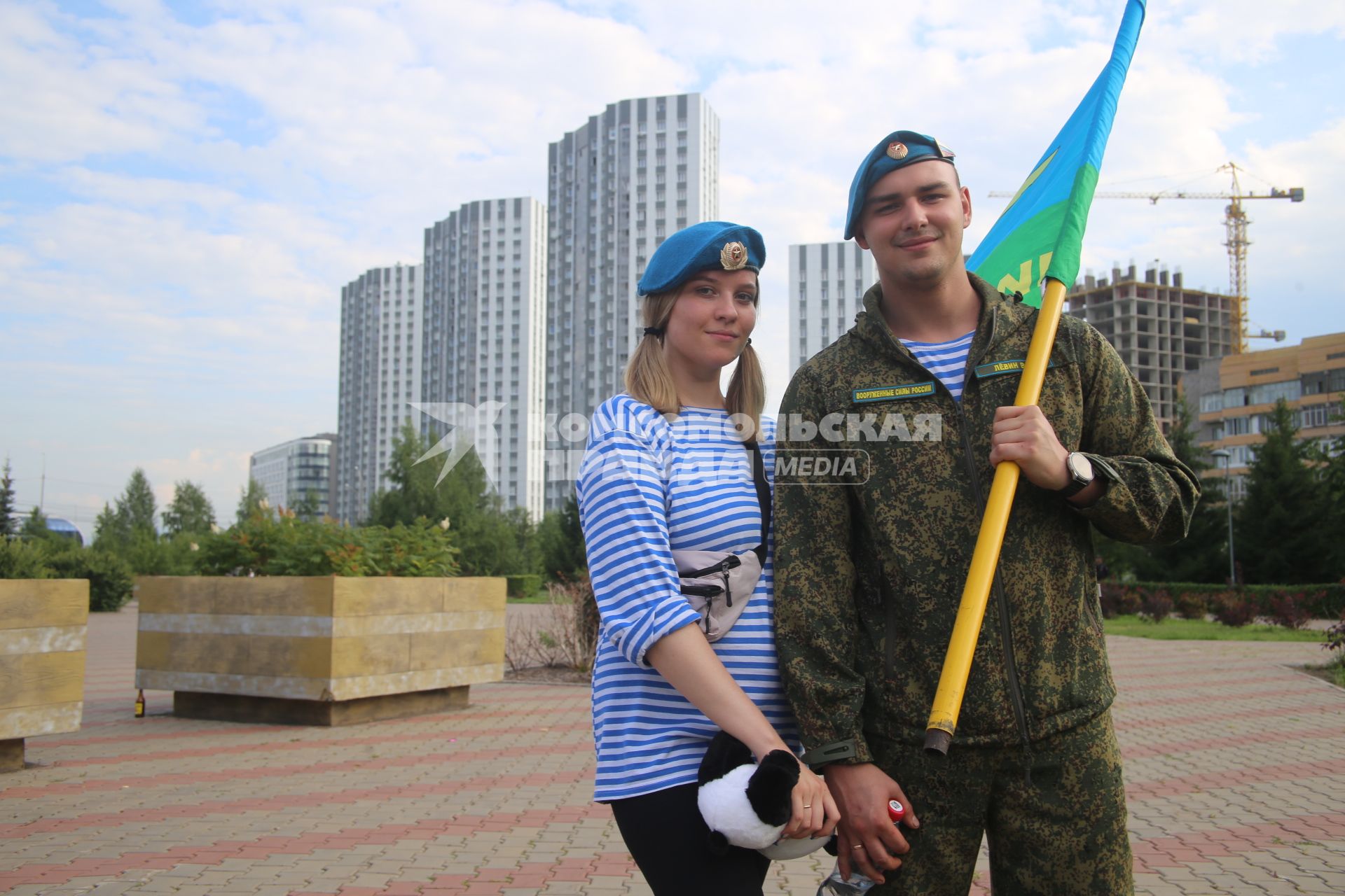 Празднование дня ВДВ в Красноярске