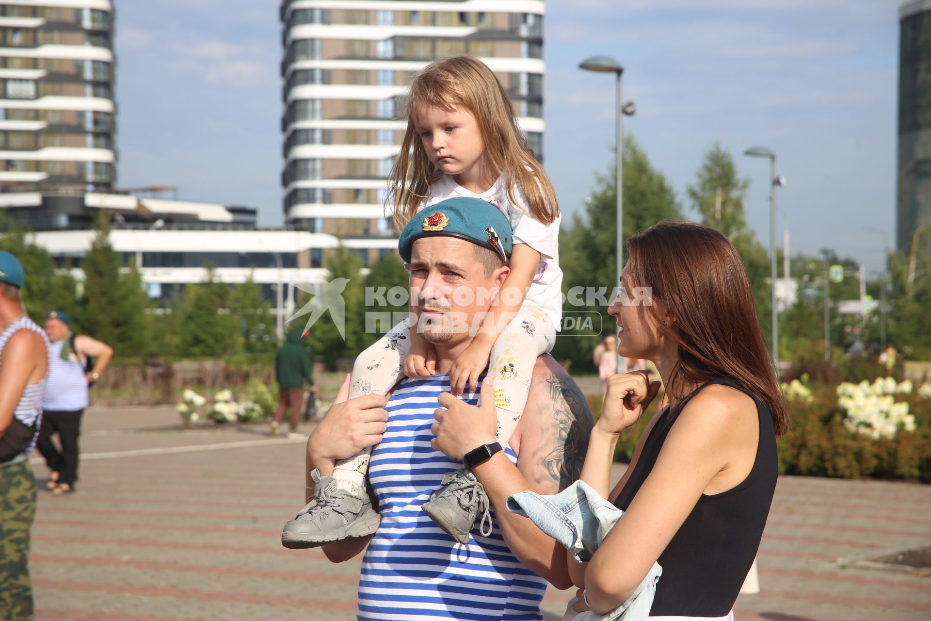 Празднование дня ВДВ в Красноярске