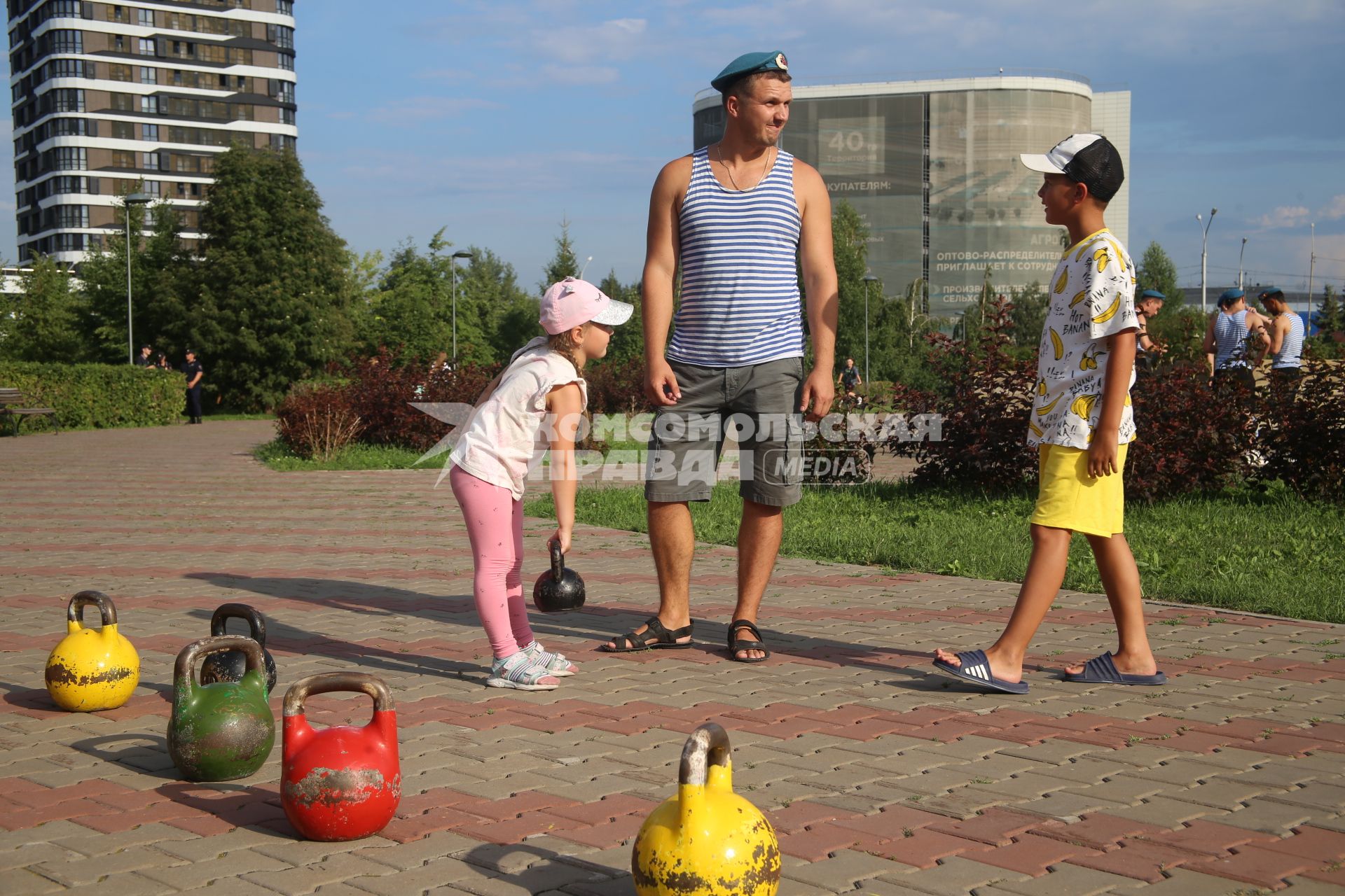 Празднование дня ВДВ в Красноярске