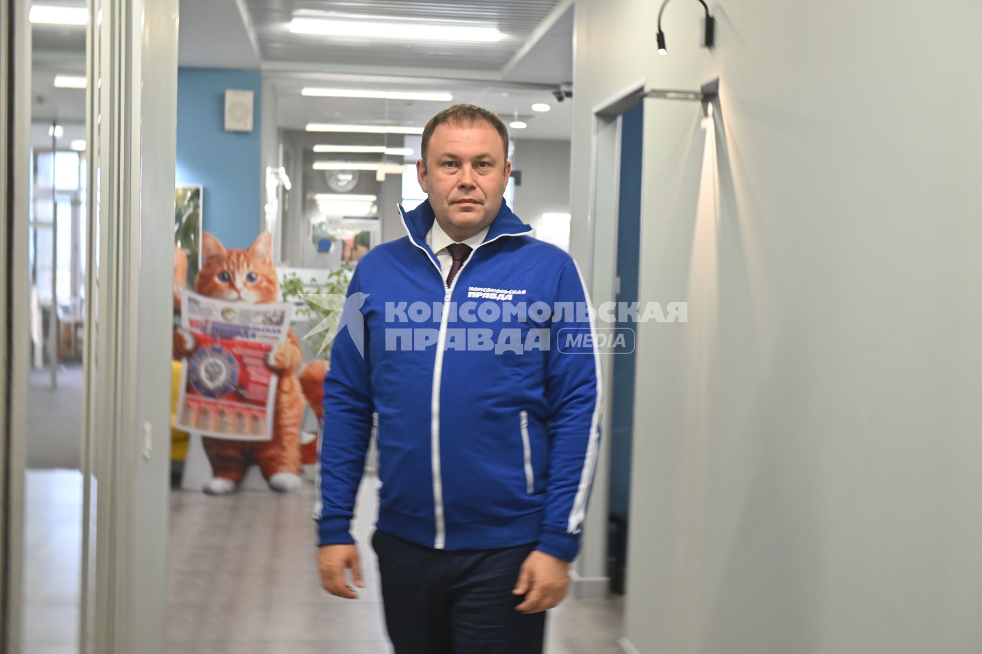 Илья Середюк в редакции \"Комсомольской правды\"