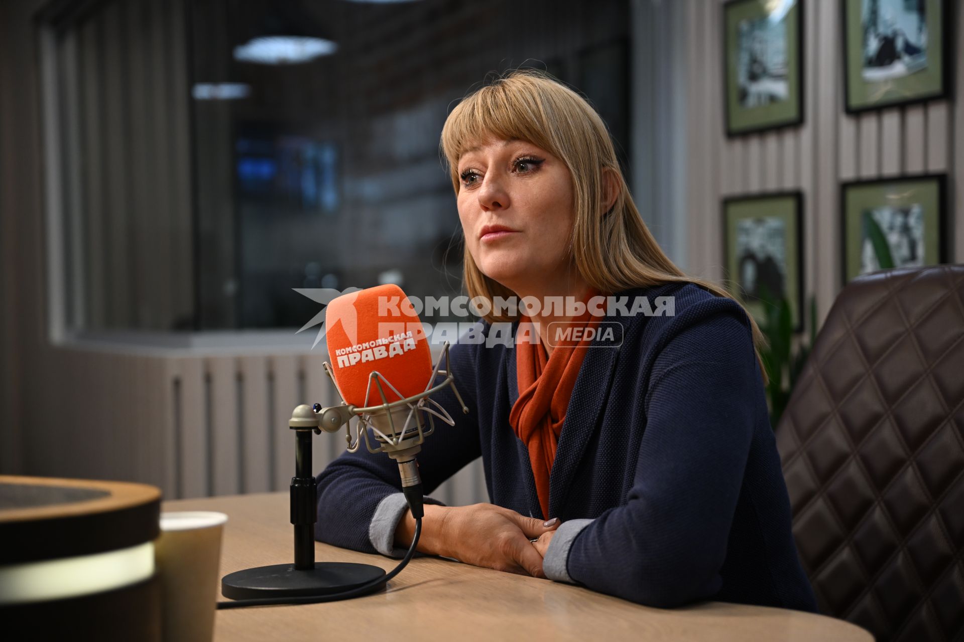 Светлана Журова на радиостанции \"Комсомольская правда\"
