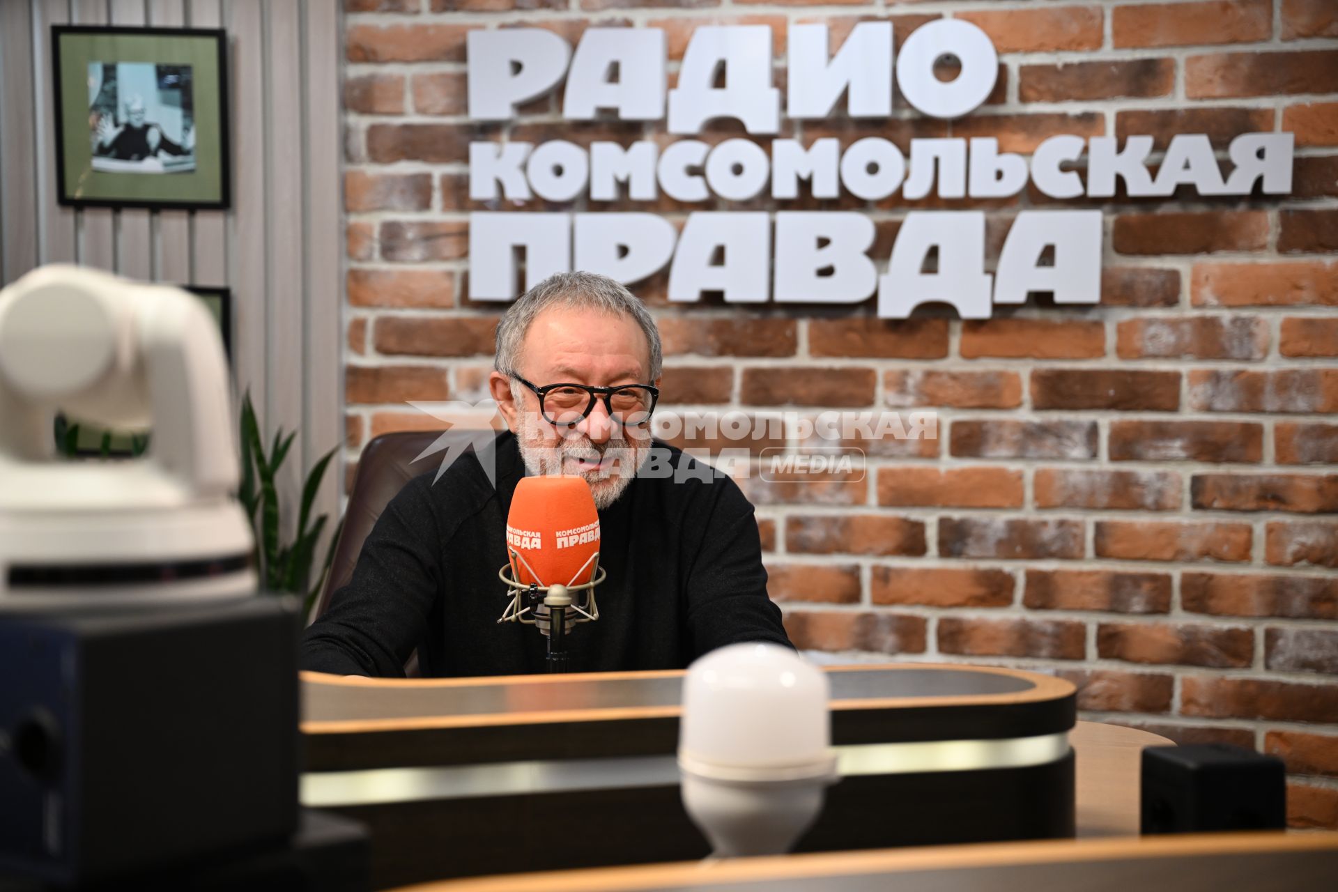 Евгений Маргулис на радиостанции \"Комсомольская правда\"