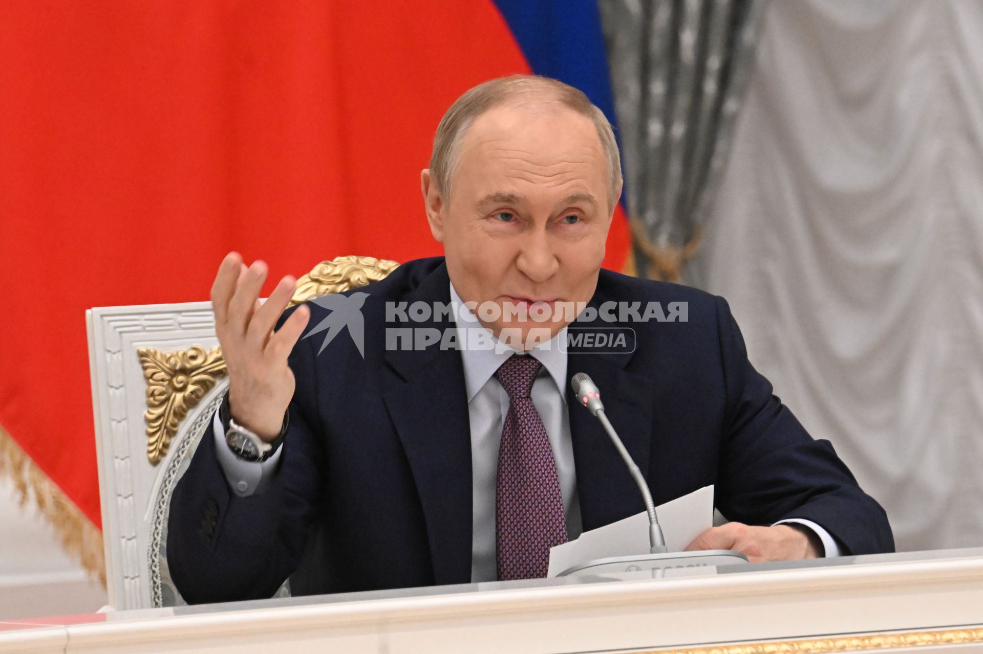 Заседание Совета при президенте РФ по реализации государственной демографической и семейной политики
