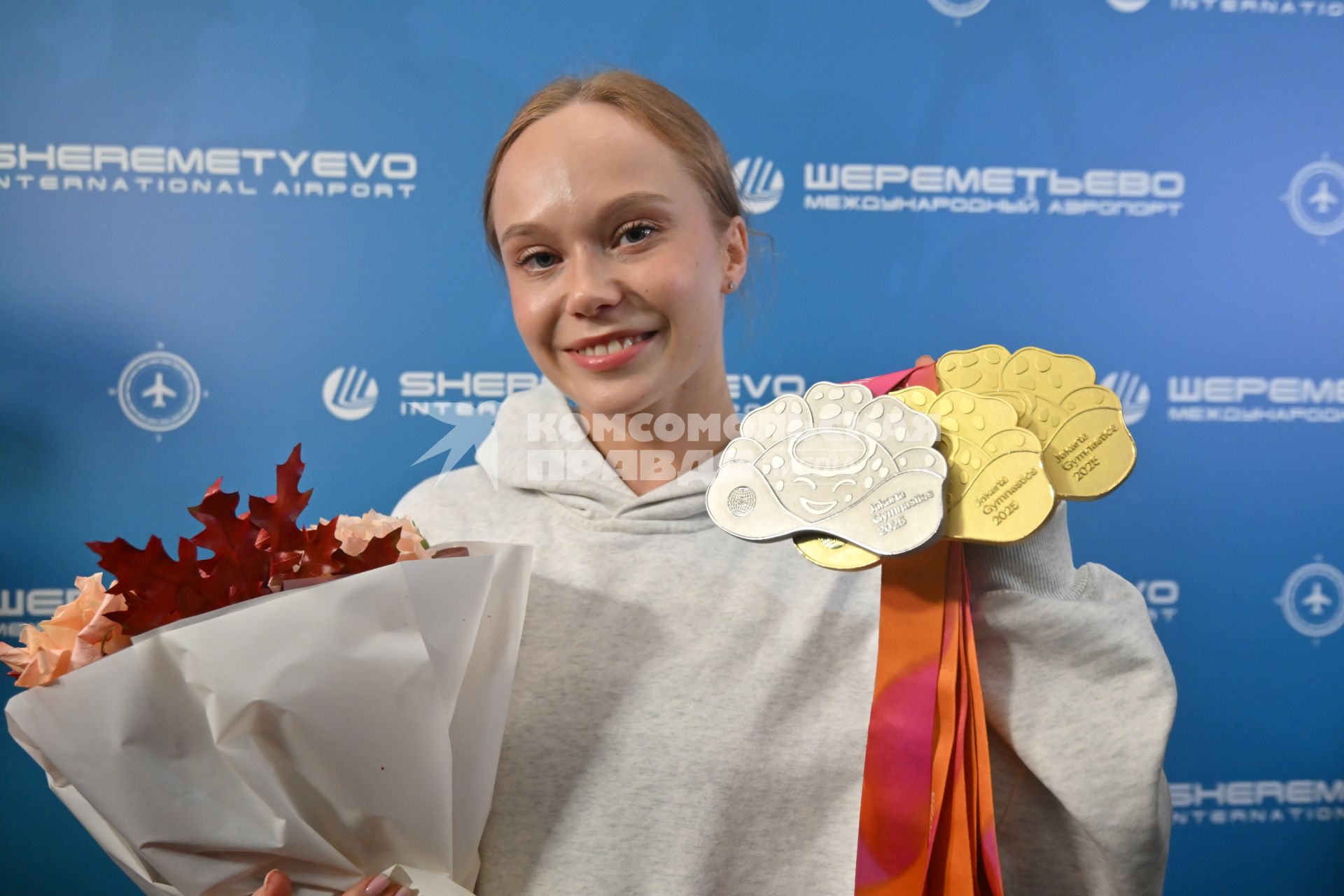 Встреча российских гимнастов, завоевавших призовые места на чемпионате мира