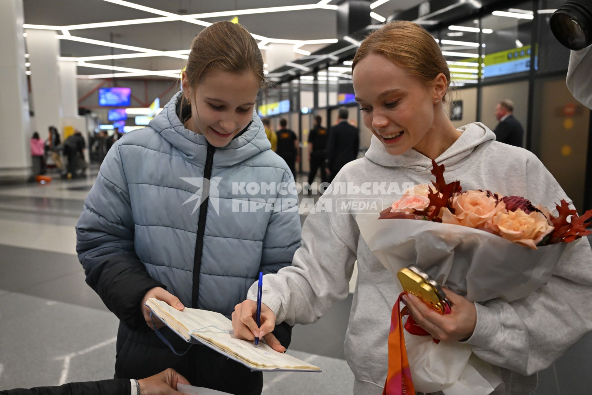 Встреча российских гимнастов, завоевавших призовые места на чемпионате мира