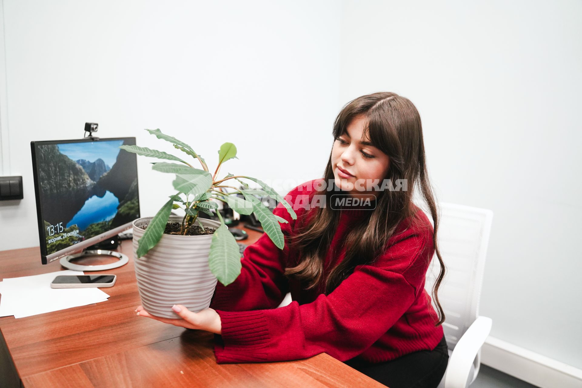 Девушка и компьютер