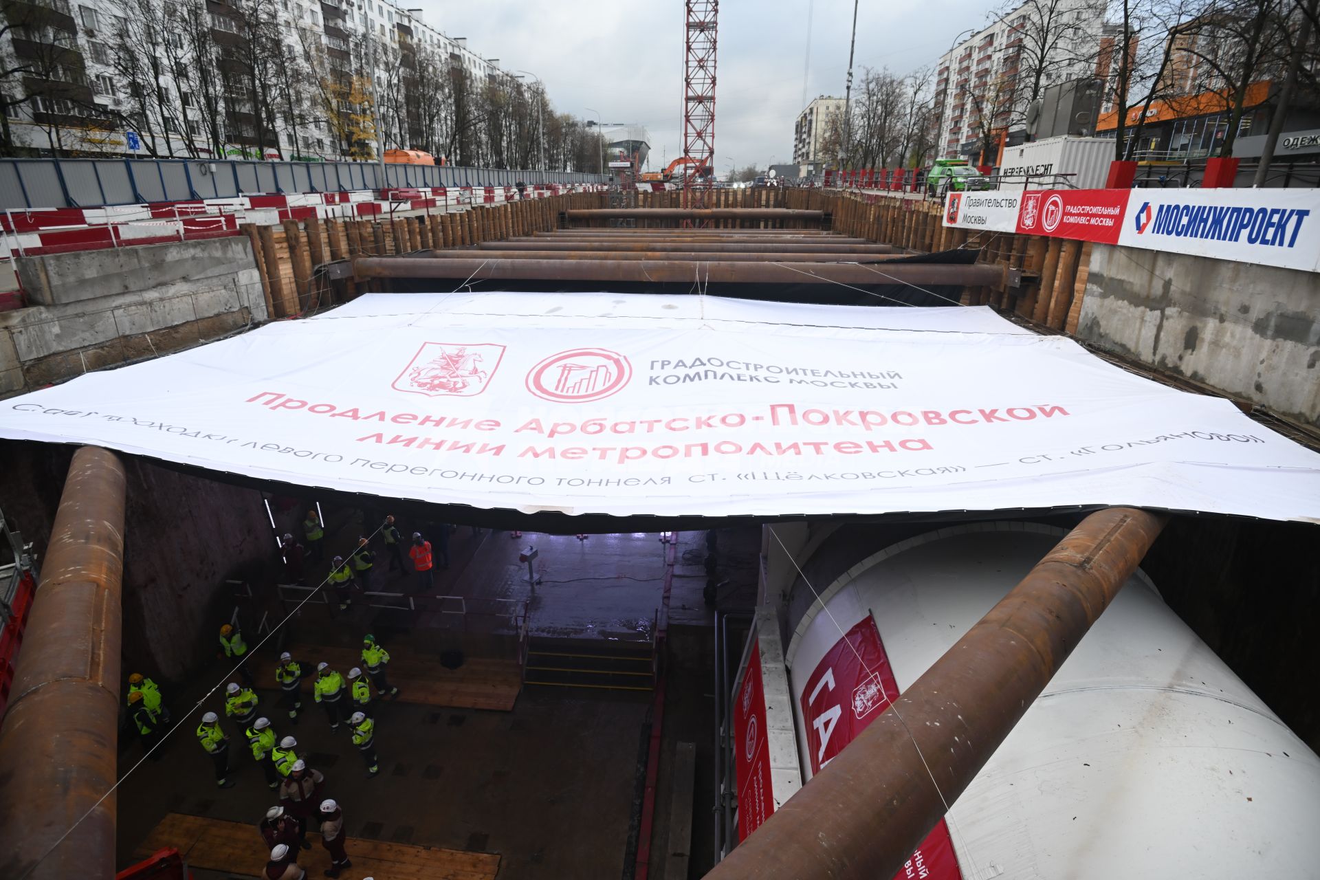 Строительство метро от \"Щелковской\" до \"Гольяново\" в Москве