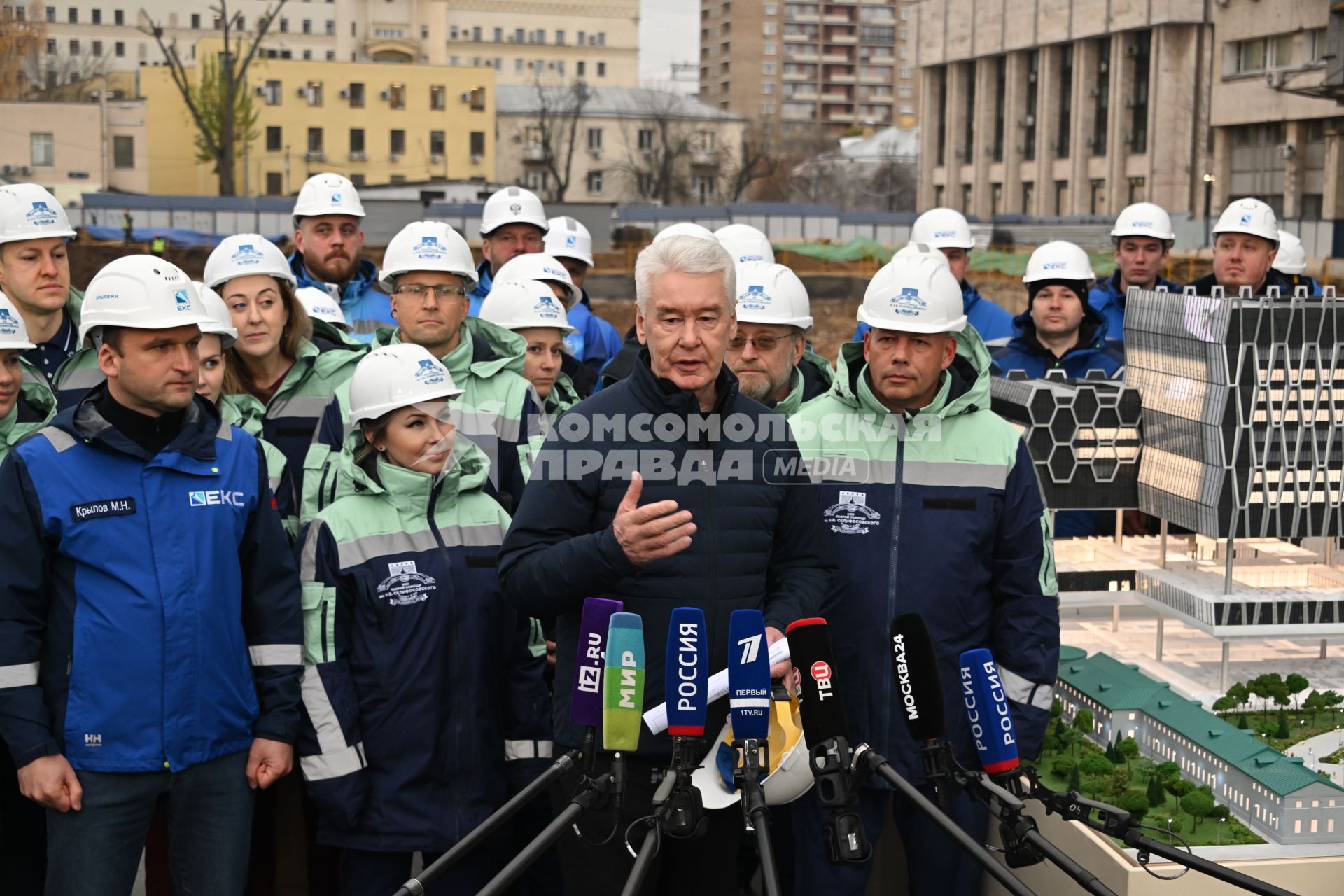 Строительство нового лечебно-диагностического корпуса НИИ им. Склифосовского в Москве