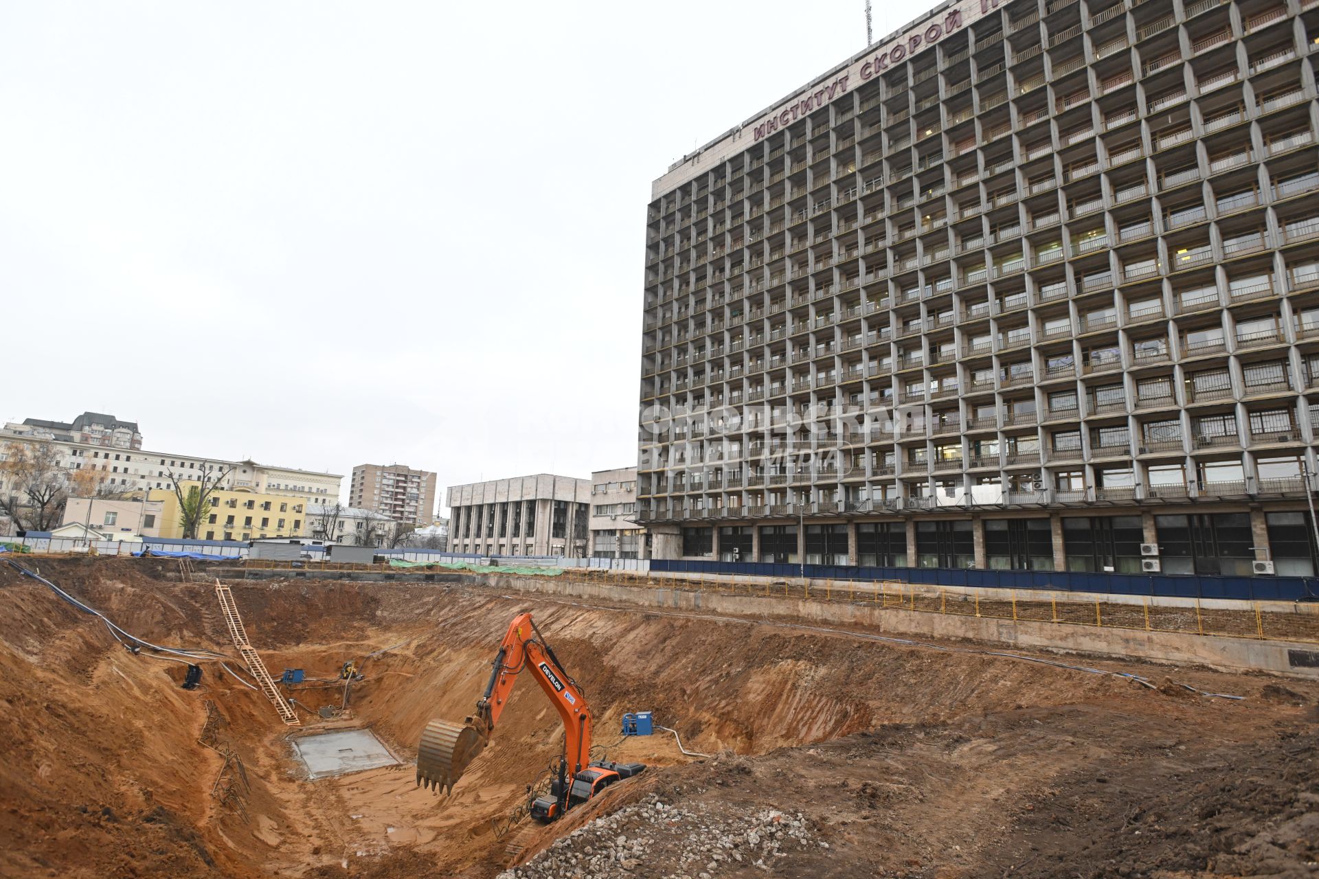 Строительство нового лечебно-диагностического корпуса НИИ им. Склифосовского в Москве