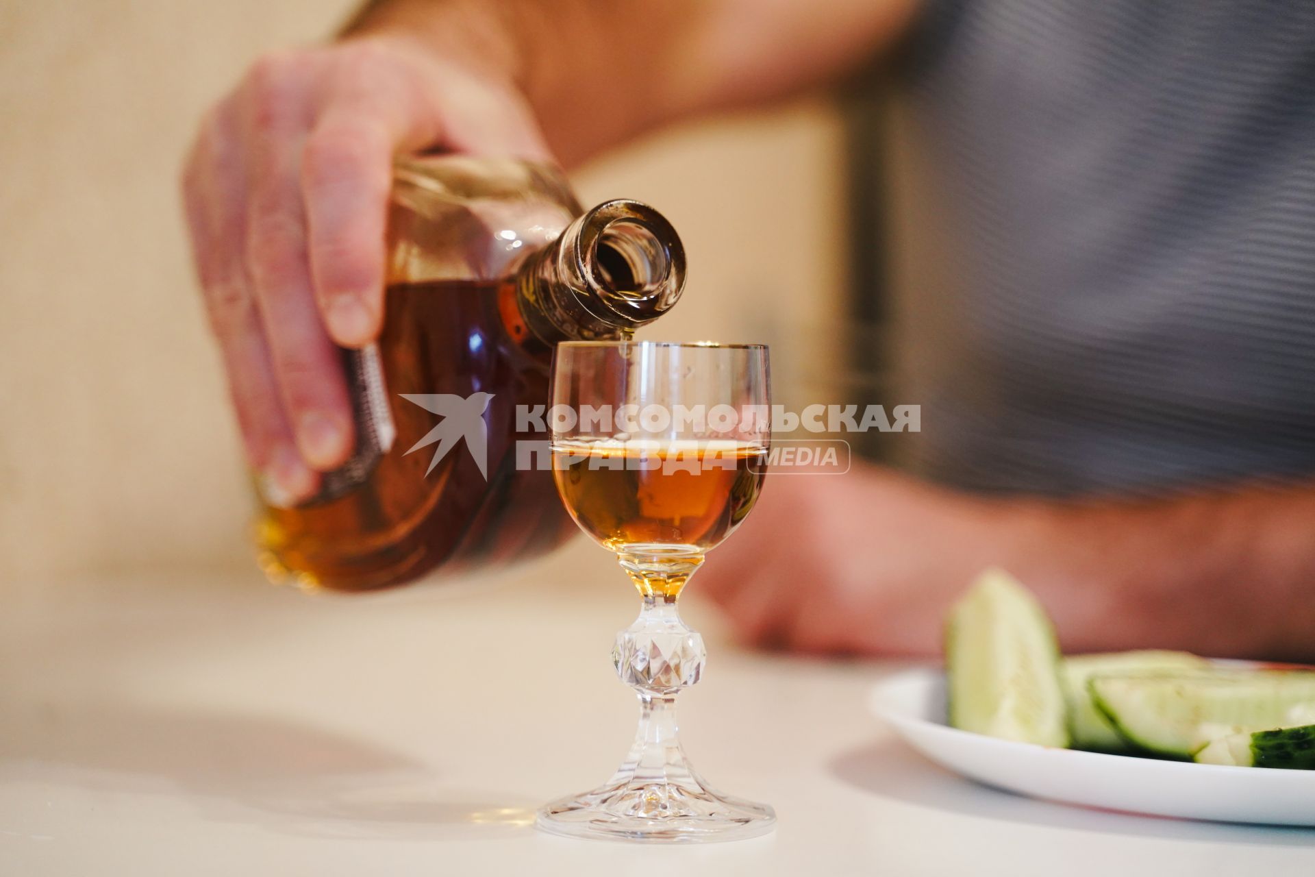 Постановочная съемка на тему алкоголя