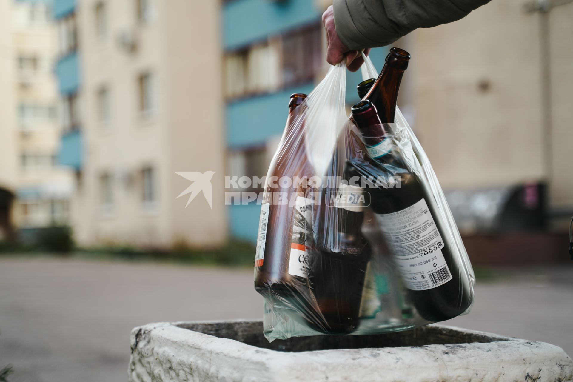 Постановочная съемка на тему алкоголя