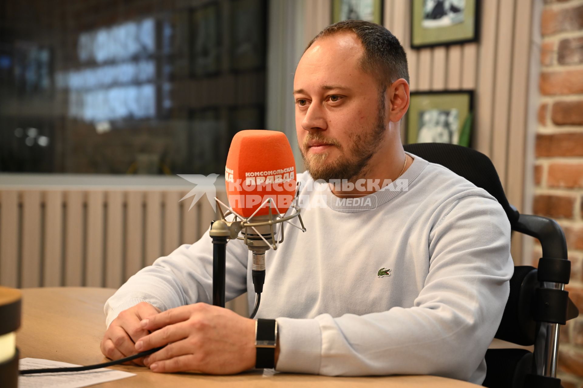 Артем Ткалин на радиостанции Комсомольская правда\"