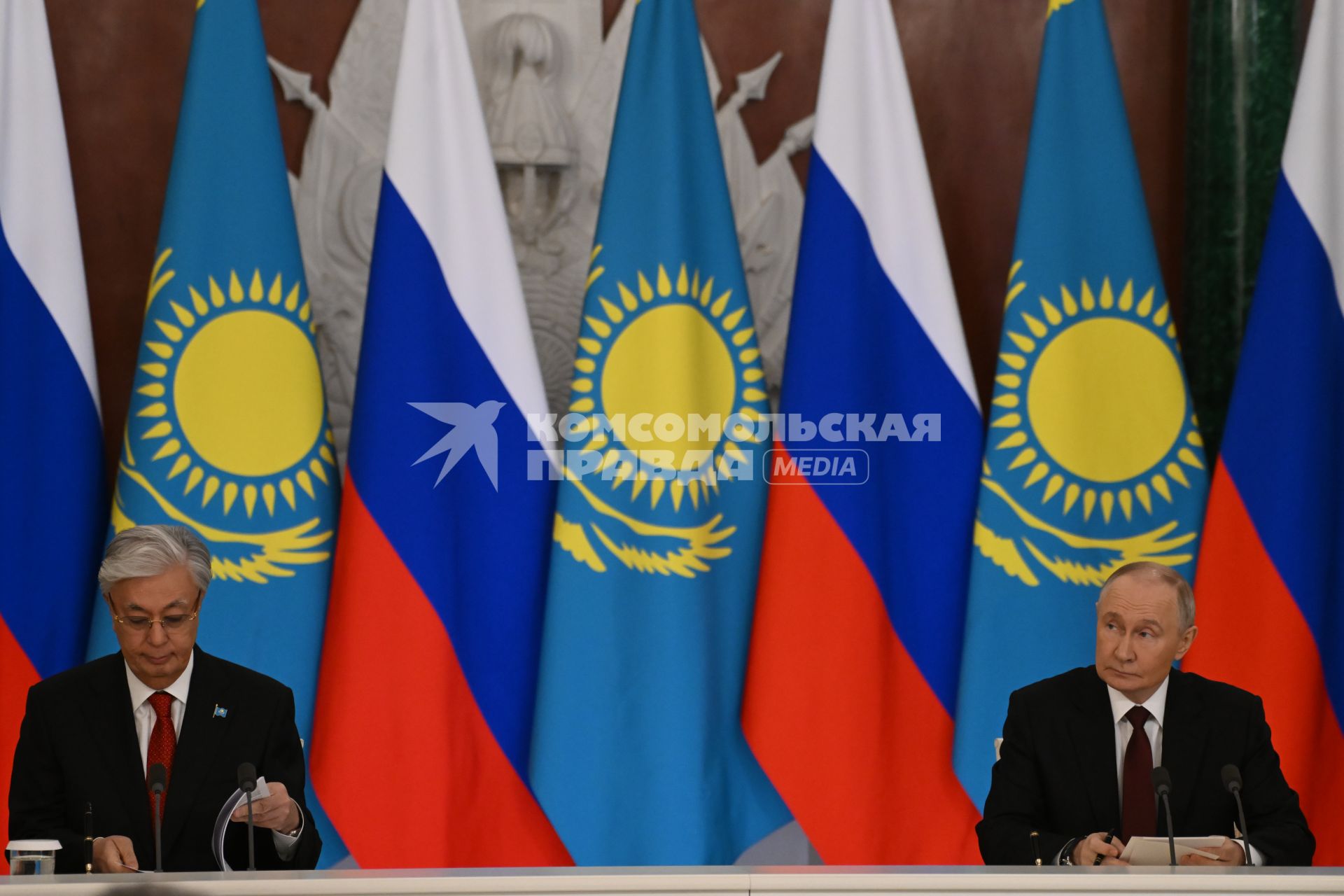 Встреча президента России Владимира Путина с президентом Казахстана Касым-Жомартом Токаевым