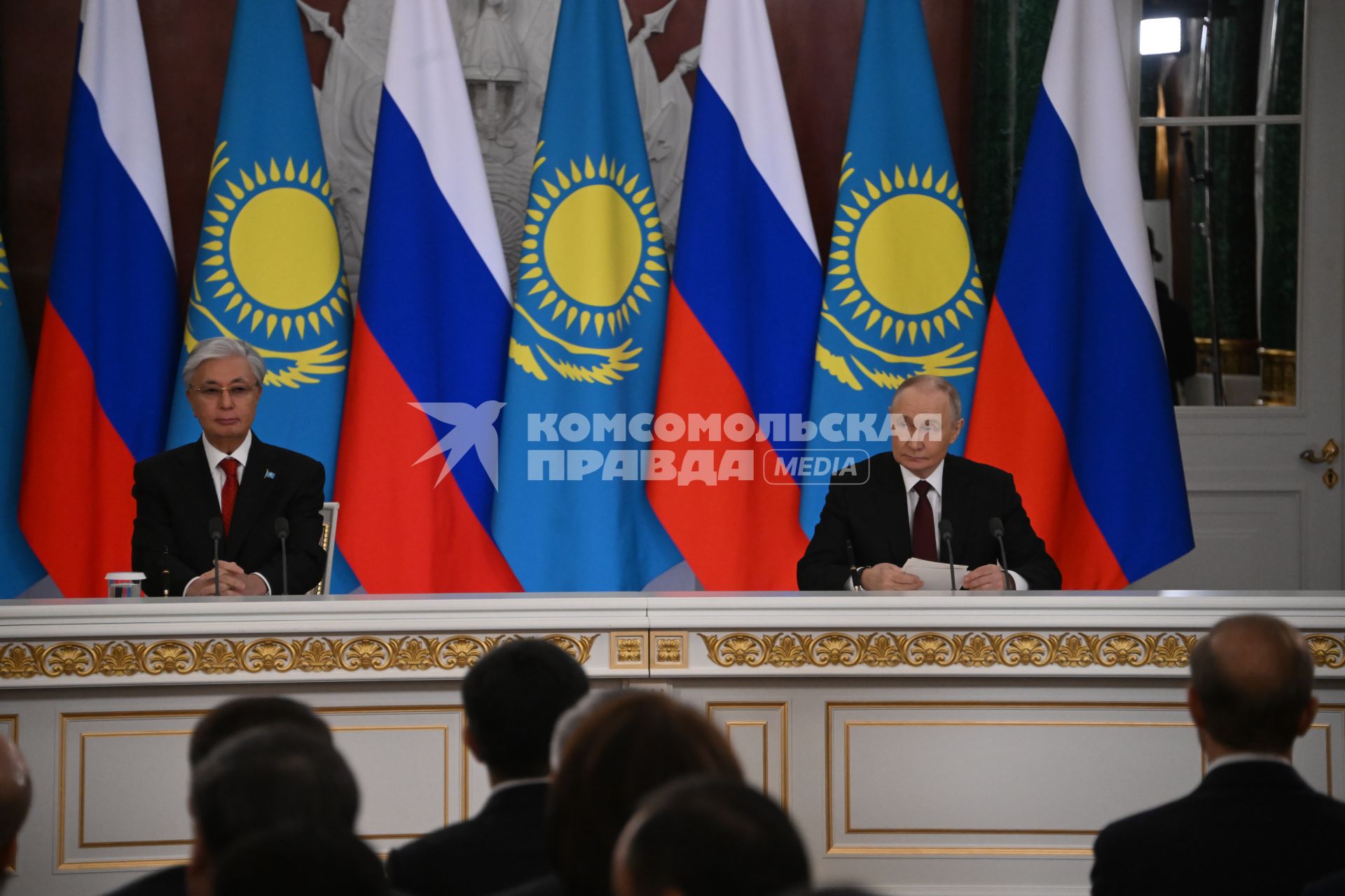 Встреча президента России Владимира Путина с президентом Казахстана Касым-Жомартом Токаевым