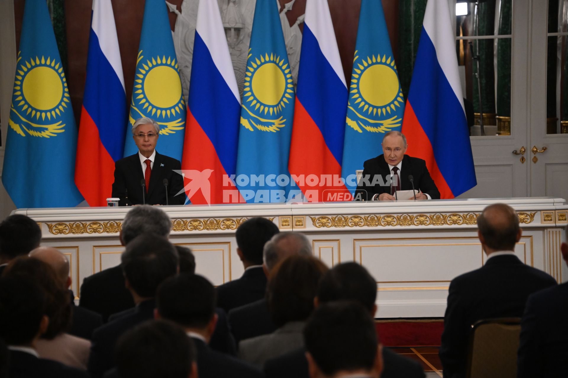 Встреча президента России Владимира Путина с президентом Казахстана Касым-Жомартом Токаевым