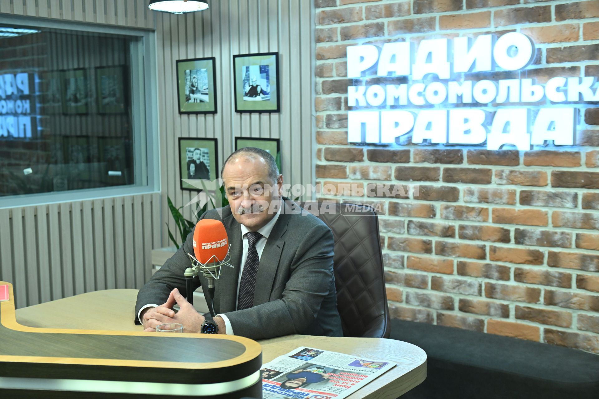 Сергей Меликов на радиостанции \"Комсомольская правда\"