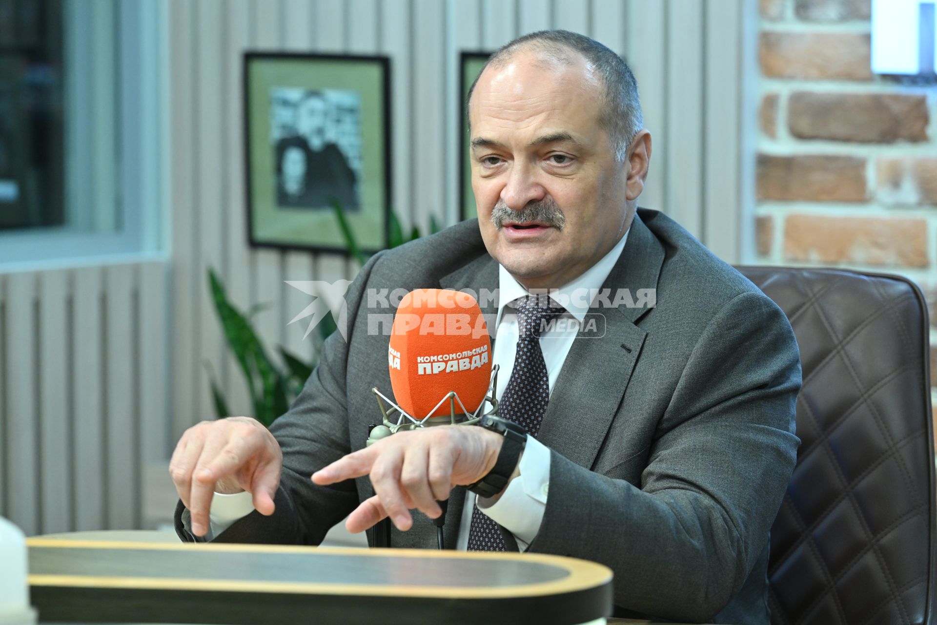 Сергей Меликов на радиостанции \"Комсомольская правда\"