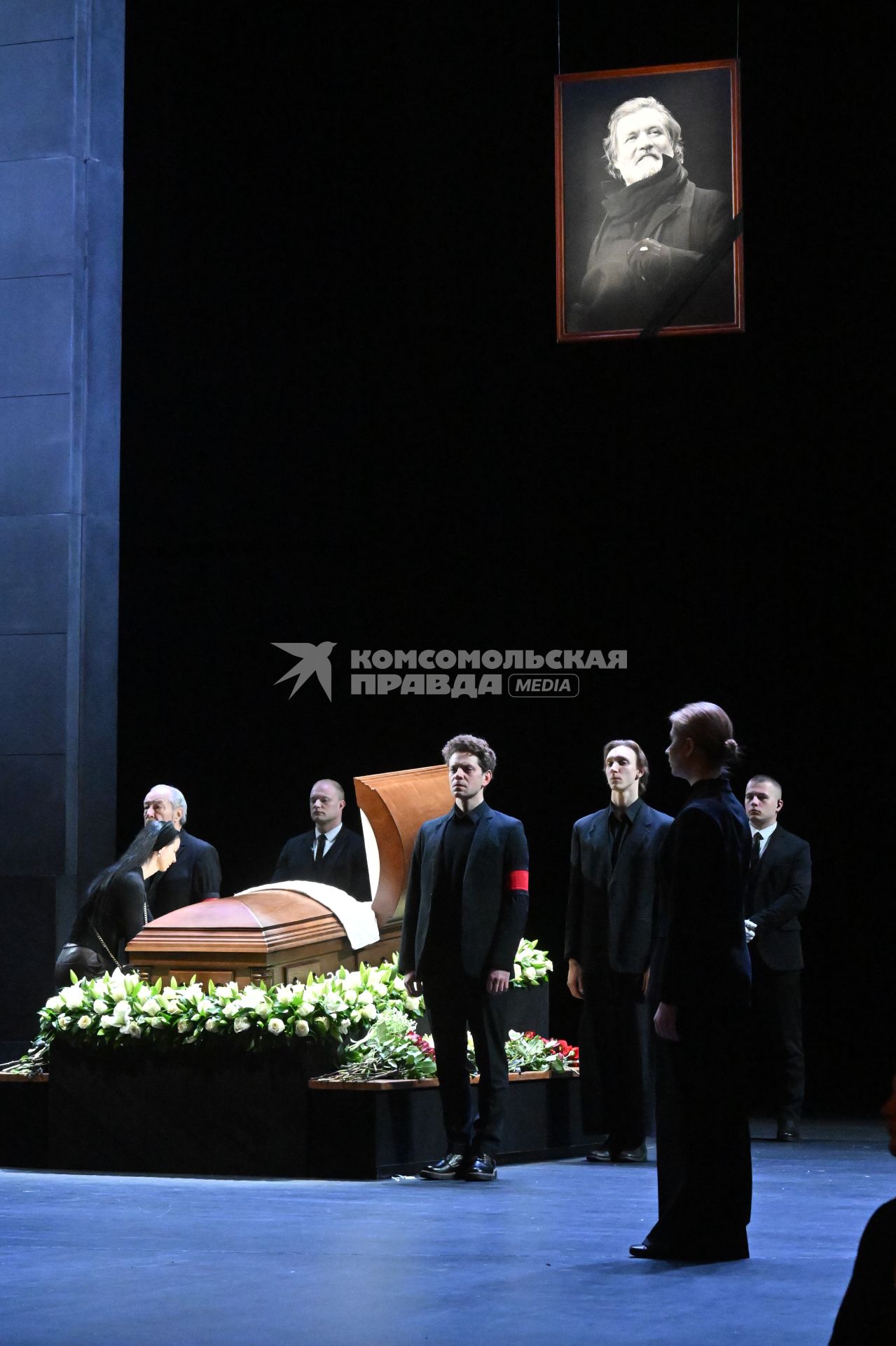 Прощание с актером Владимиром Симоновым в Москве