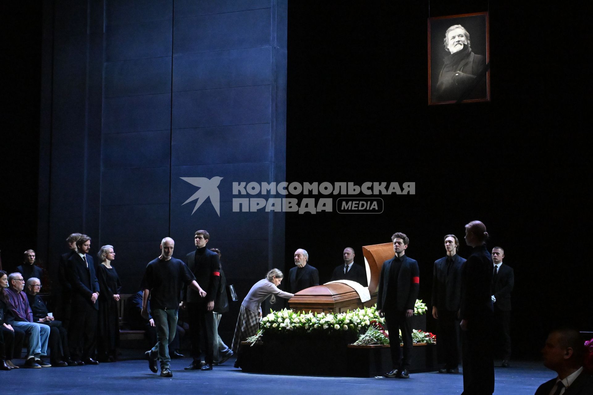 Прощание с актером Владимиром Симоновым в Москве