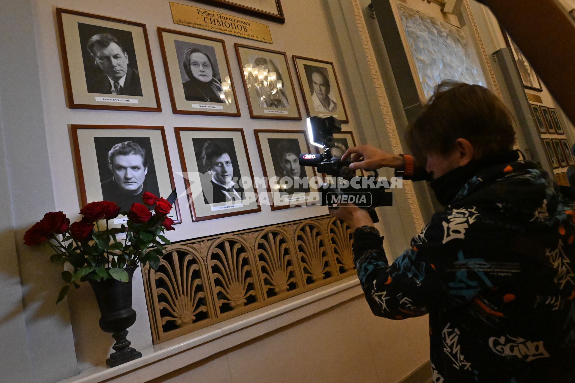 Прощание с актером Владимиром Симоновым в Москве