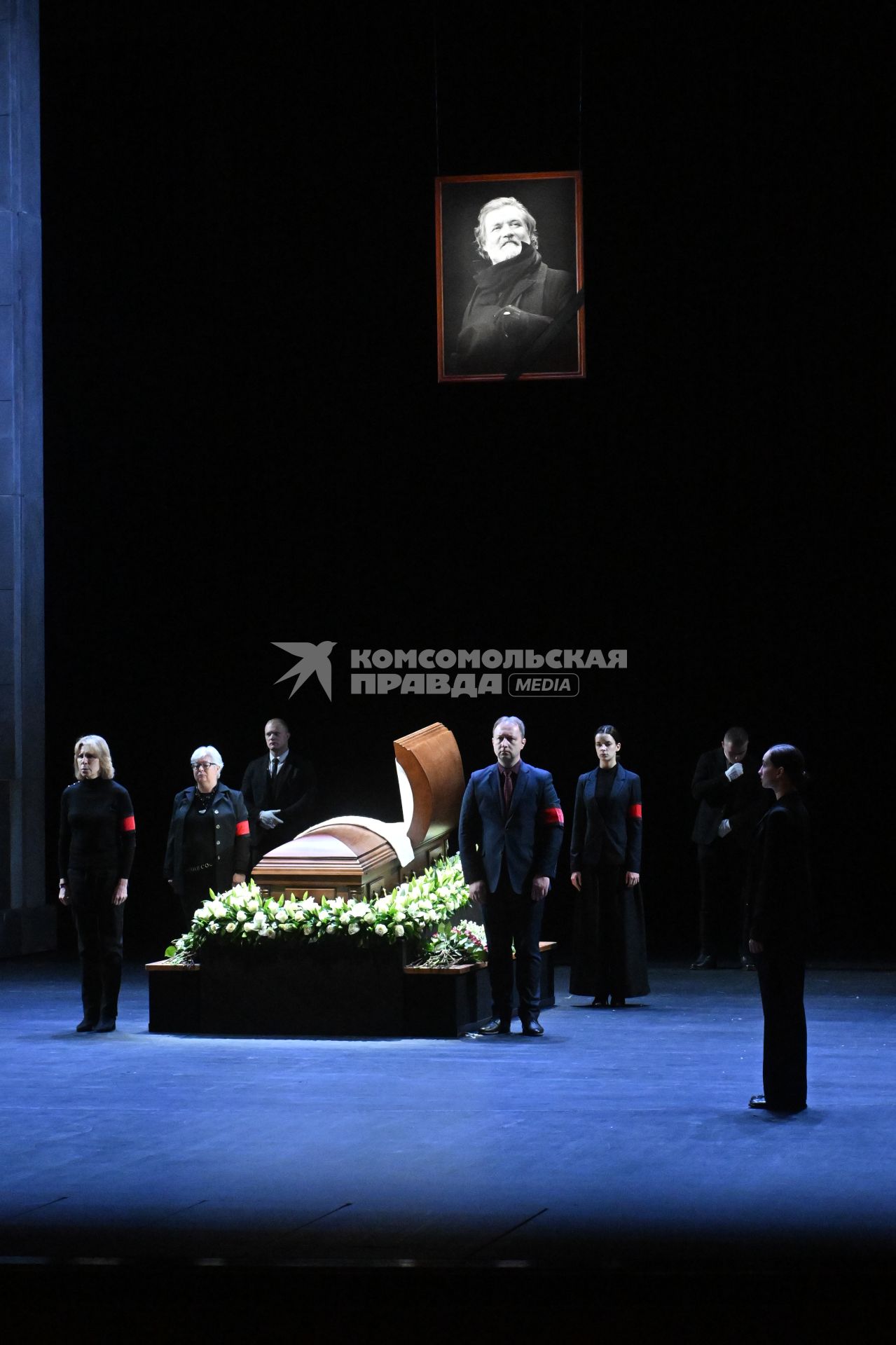 Прощание с актером Владимиром Симоновым в Москве