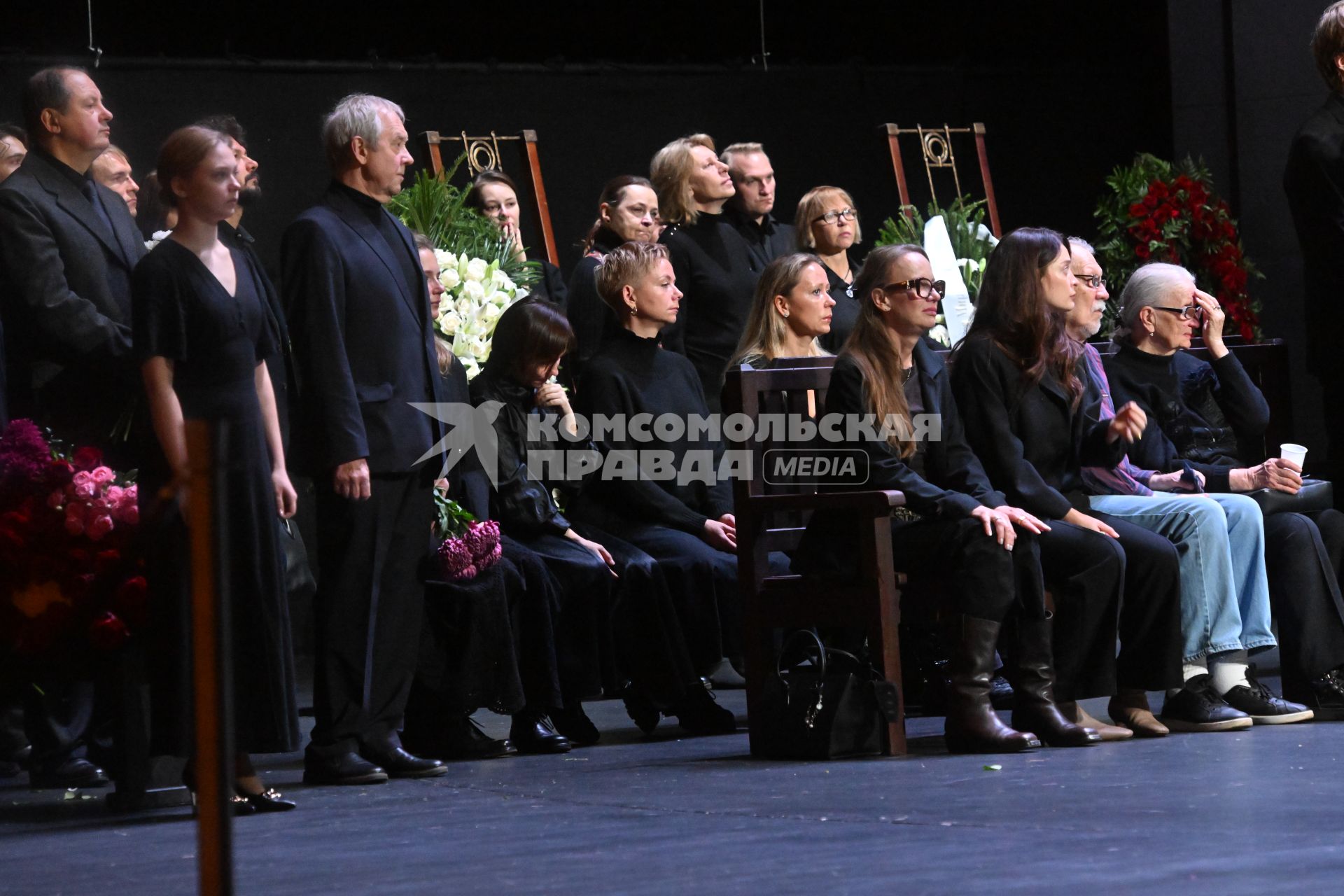 Прощание с актером Владимиром Симоновым в Москве