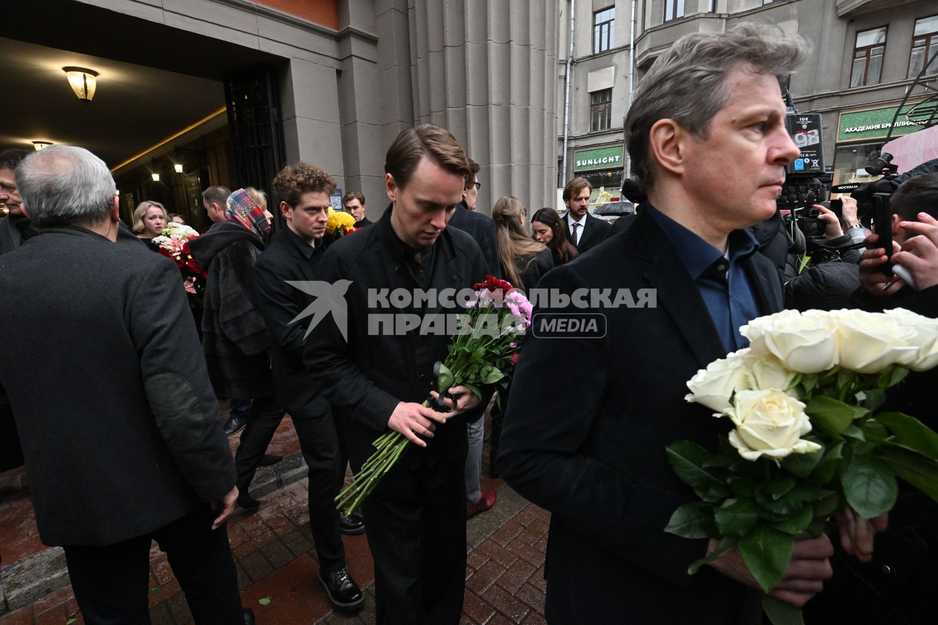 Прощание с актером Владимиром Симоновым в Москве